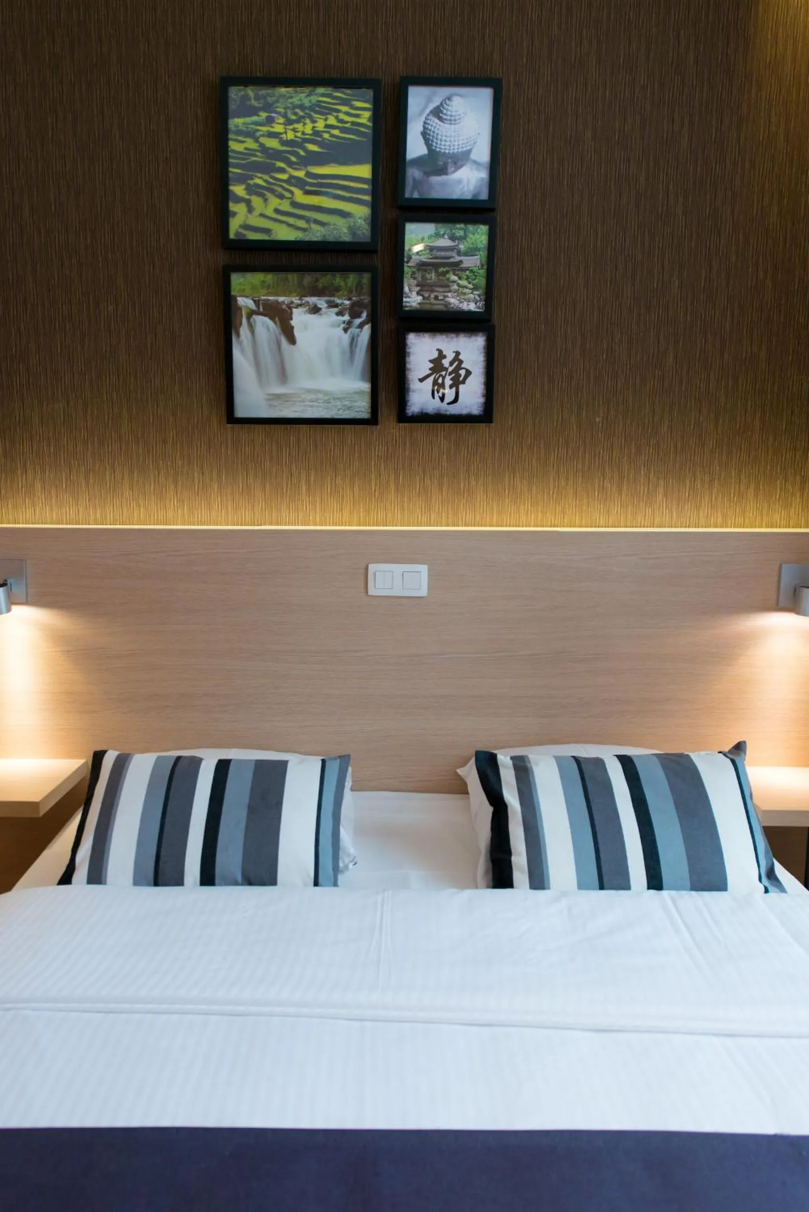 Bed in Univers Hotel Liege-Guillemins