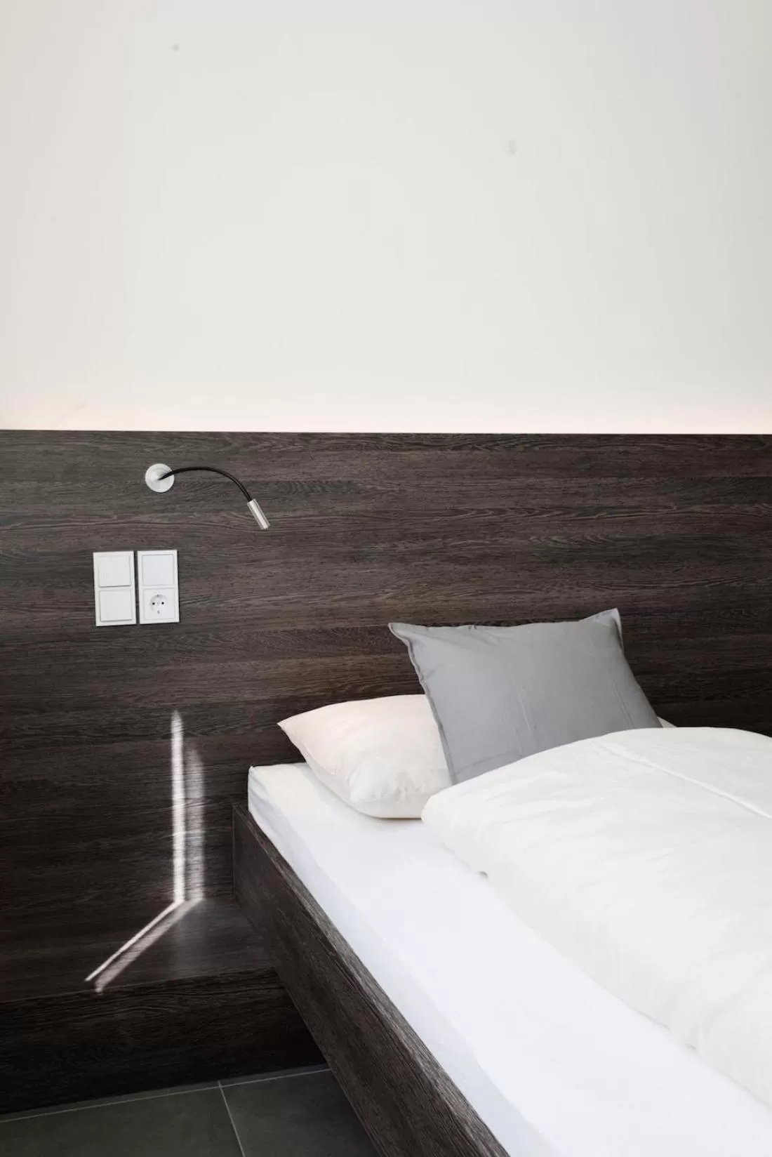 Decorative detail, Bed in eee Hotel Traun