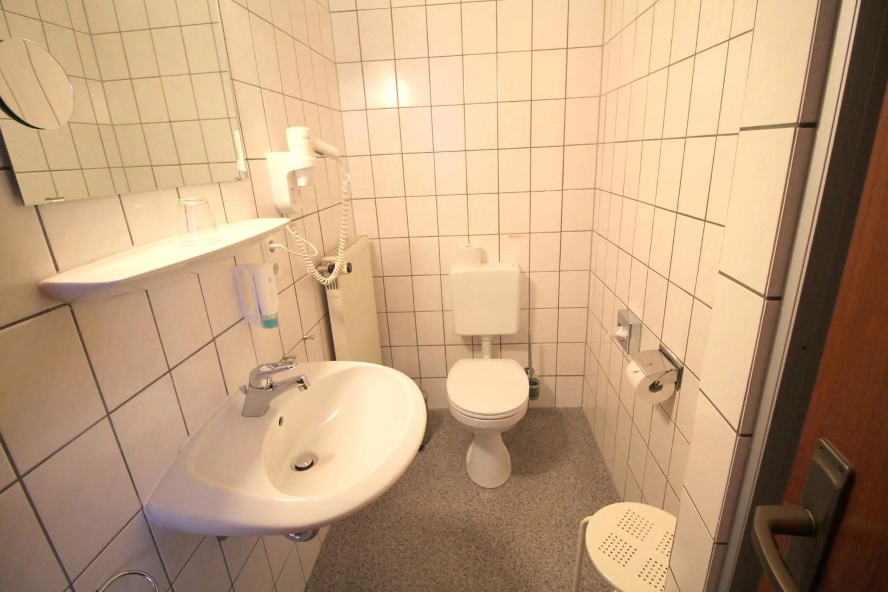 Bathroom in Hotel Burgk