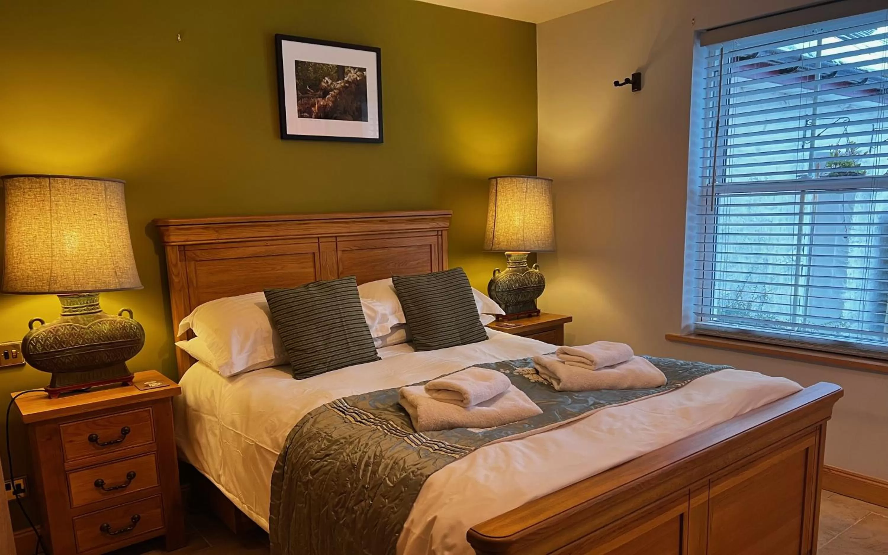 Bedroom, Bed in Errichel House and Cottages