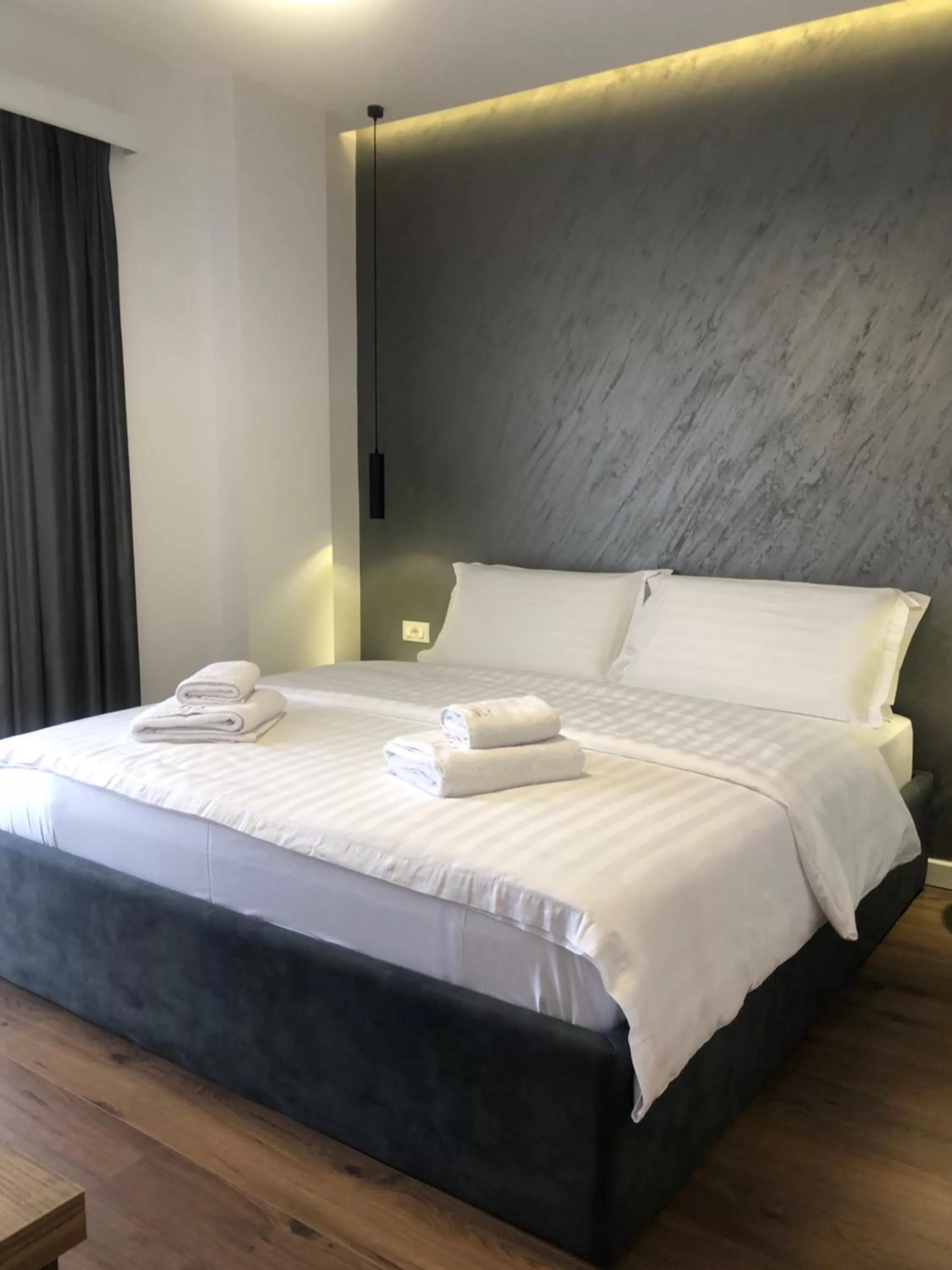 Bed in Grand Hotel Pogradec