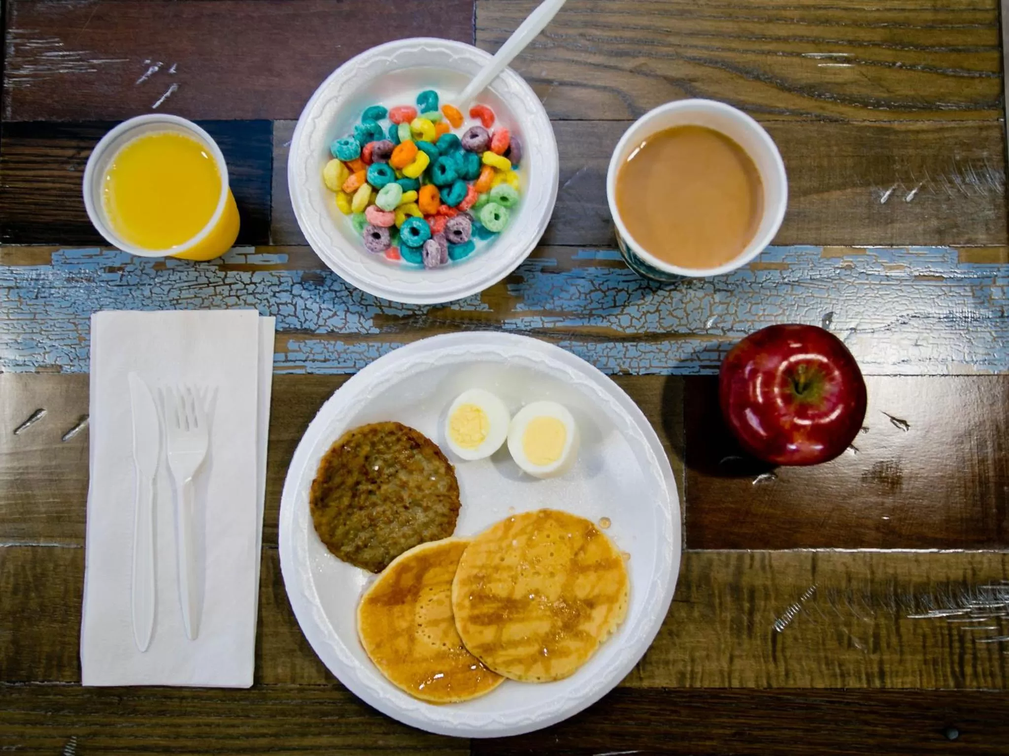 Buffet breakfast in Surf & Sand Hotel