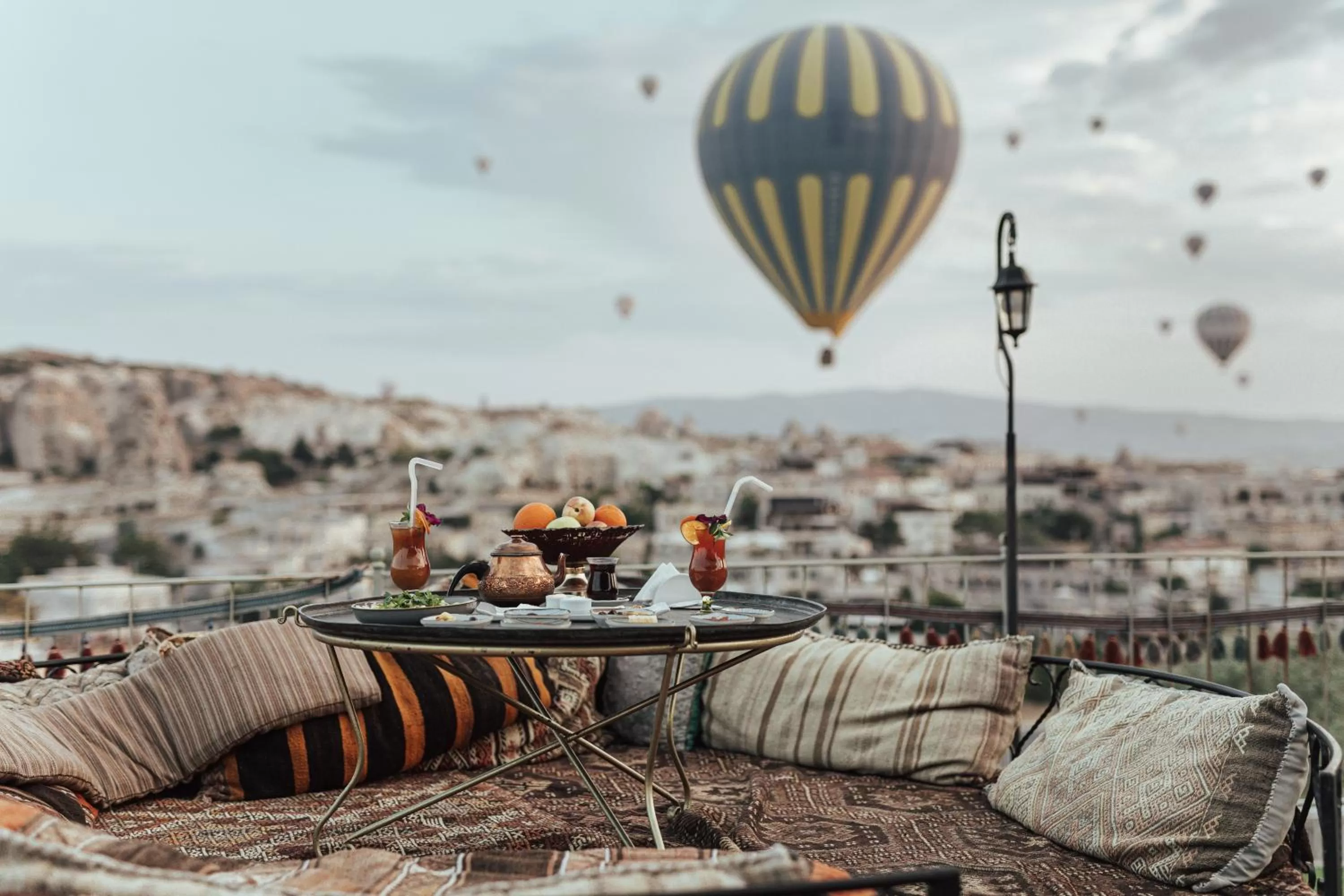 Balcony/Terrace in Şah Saray Cave Suites Halal Hotel