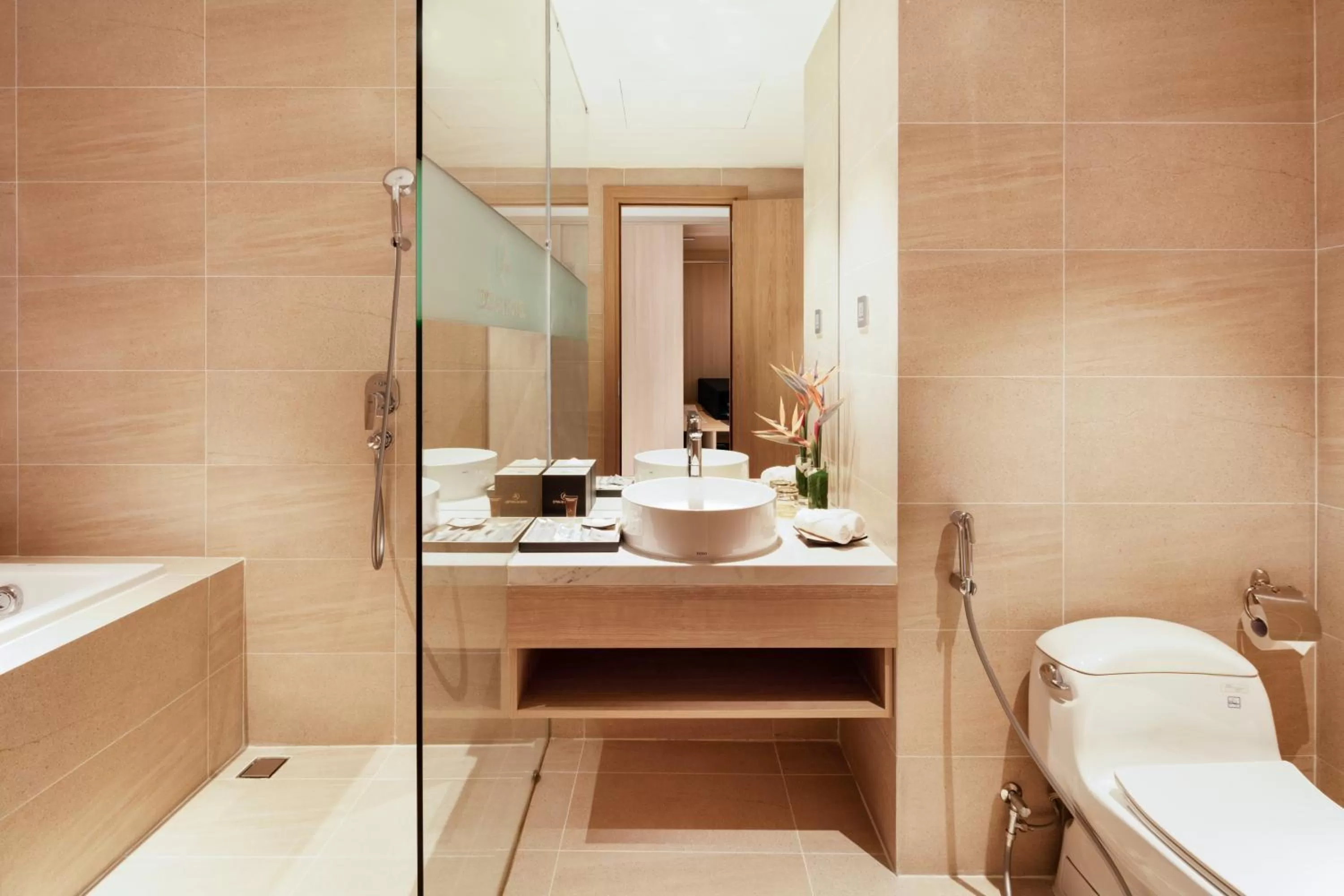 Bathroom in DQua Hotel