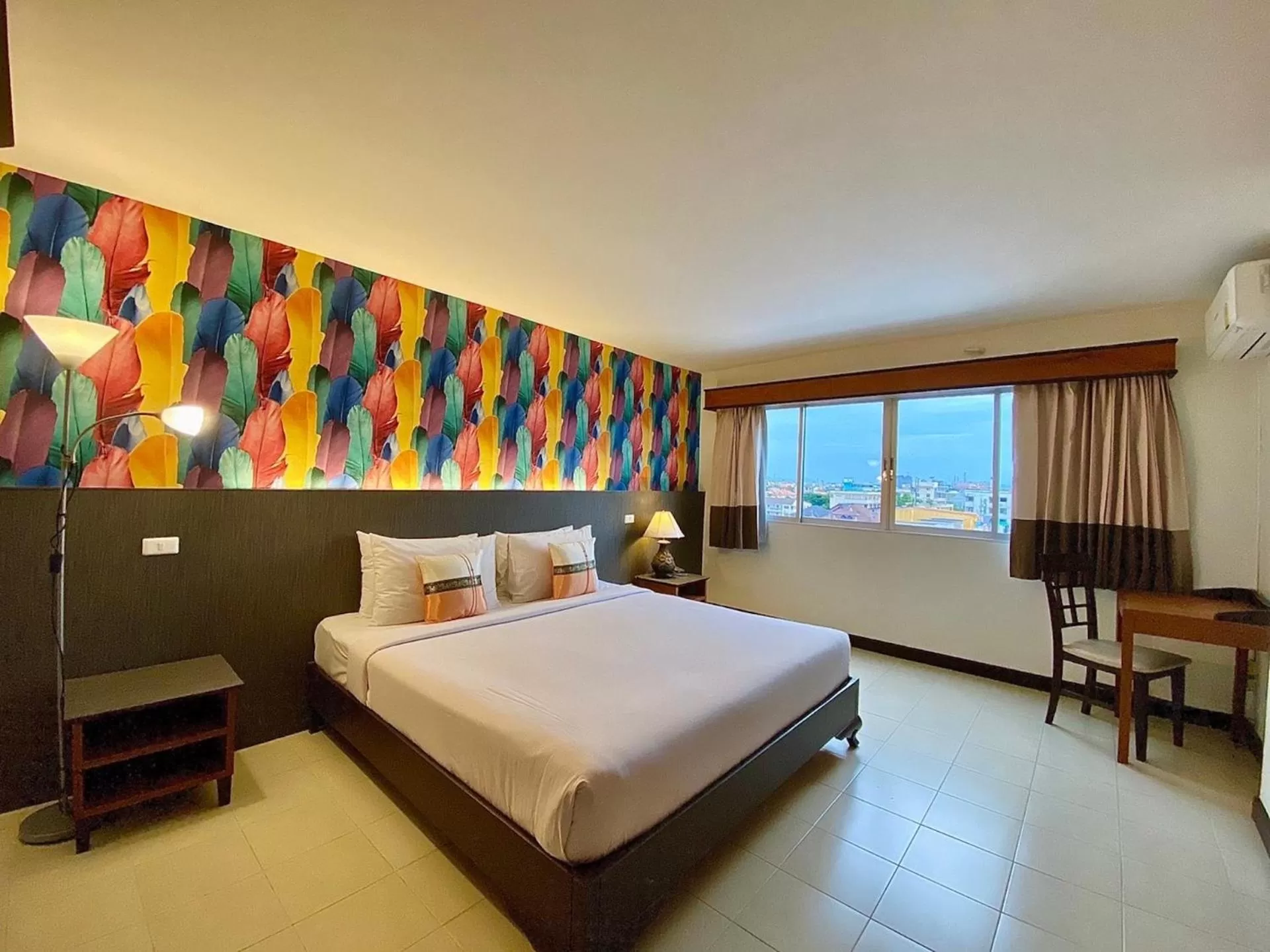 Bedroom, Bed in Piyada Residence By TecHotels - Guest Friendly - Near to Beach, Famous Walking Street - Night Clubs , Bars & Discos