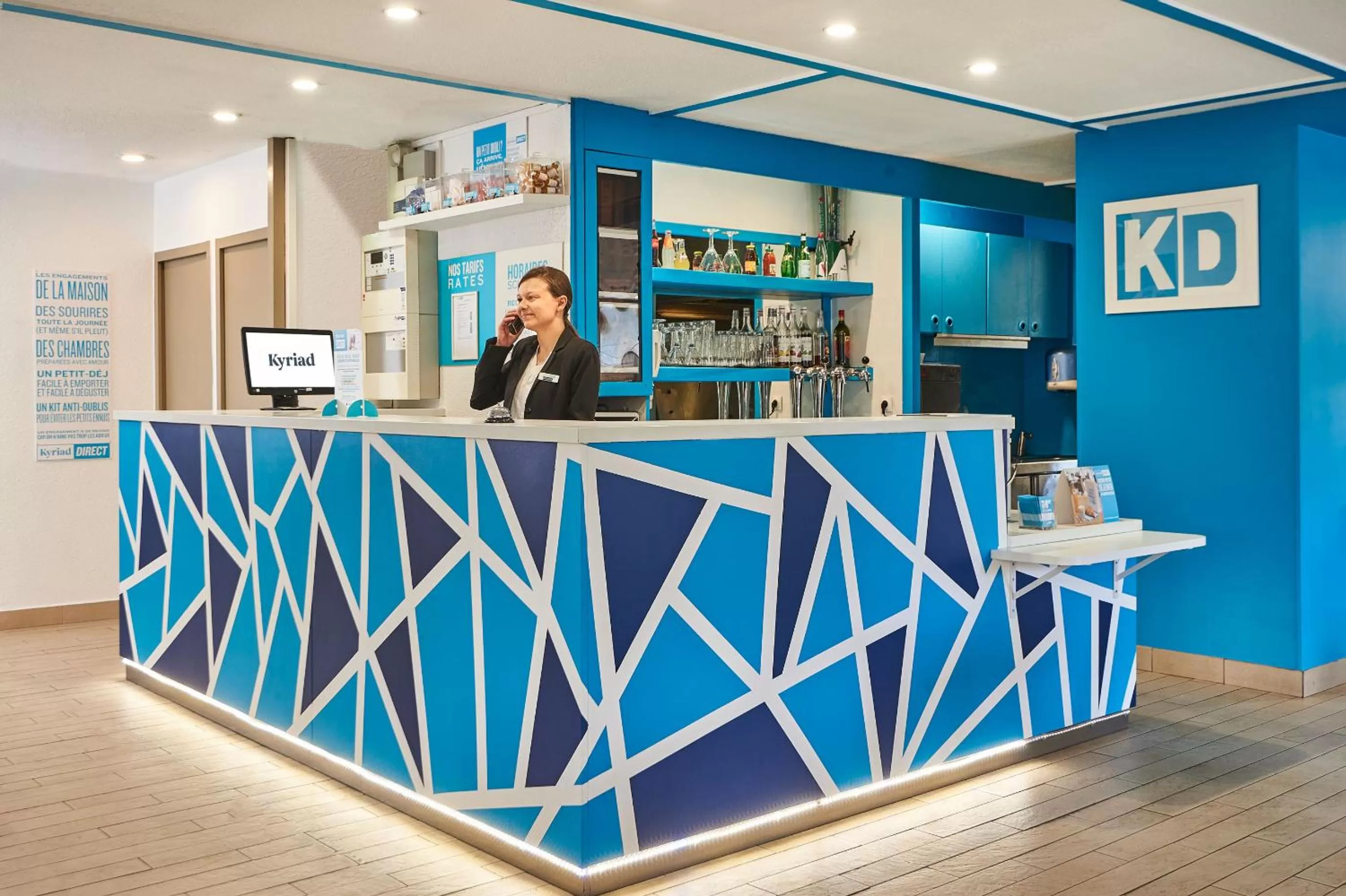 Lobby or reception in Kyriad Direct Lyon Sud - Chasse-Sur-Rhône