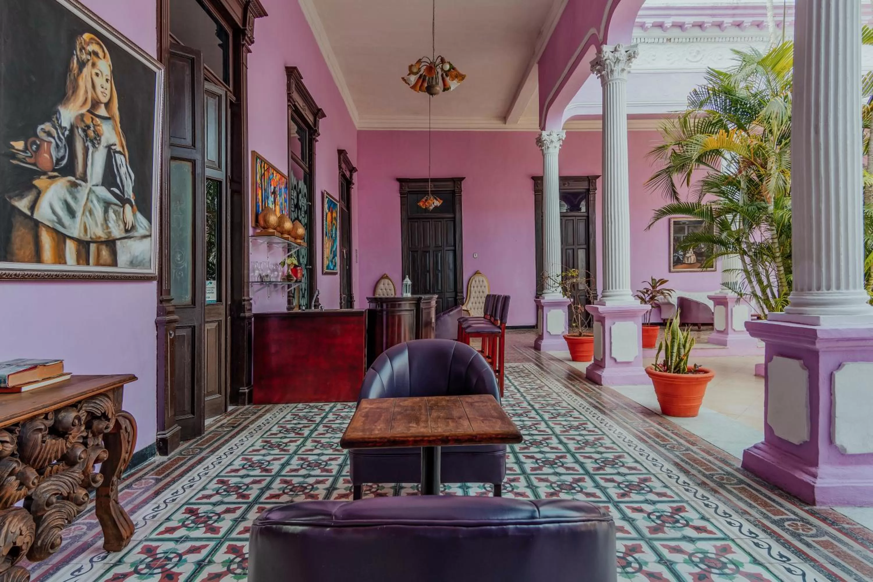 Living room in Hotel Lavanda CAS Merida