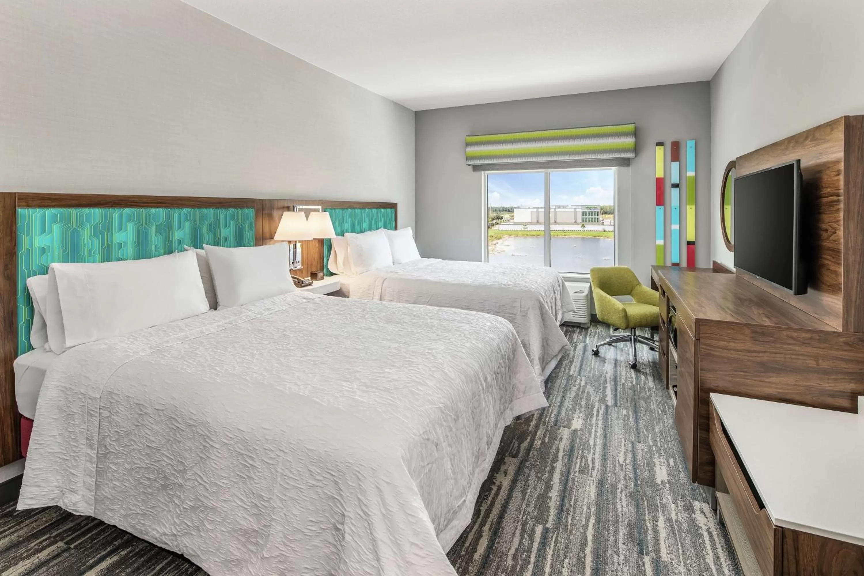 Bedroom, Bed in Hampton Inn Odessa Trinity