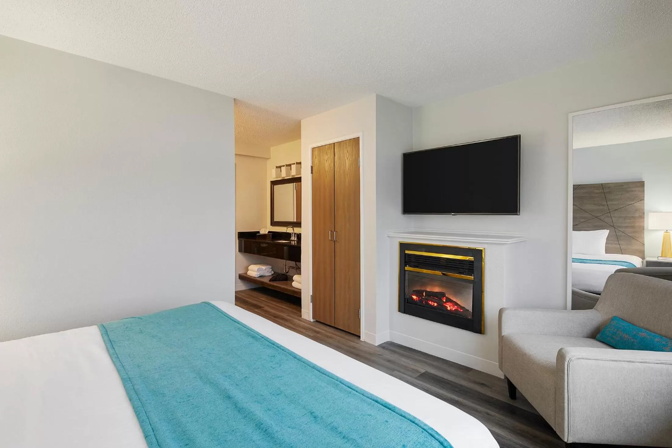 Bed in Hotel Wave at Rehoboth Beach