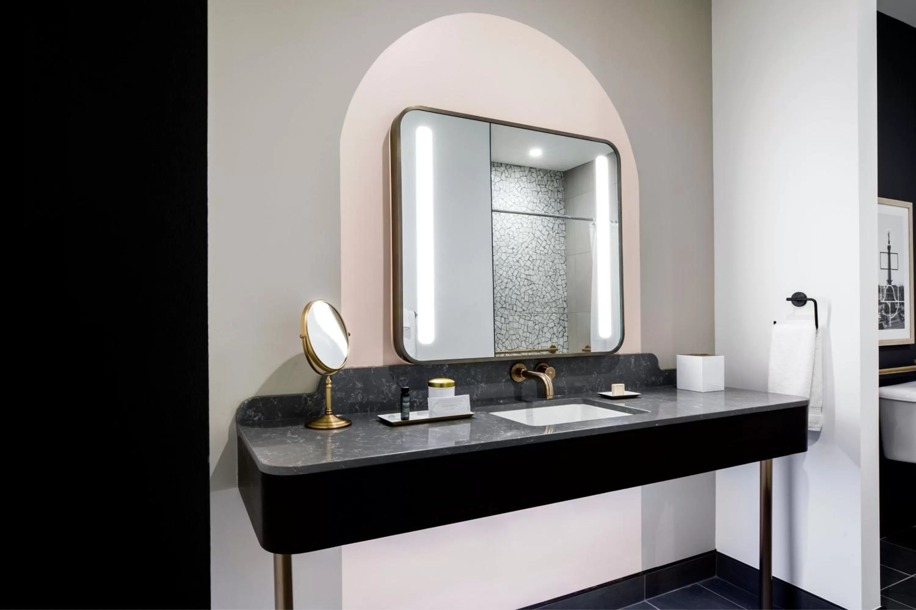 Bathroom in Hotel Indy, Indianapolis, a Tribute Portfolio Hotel