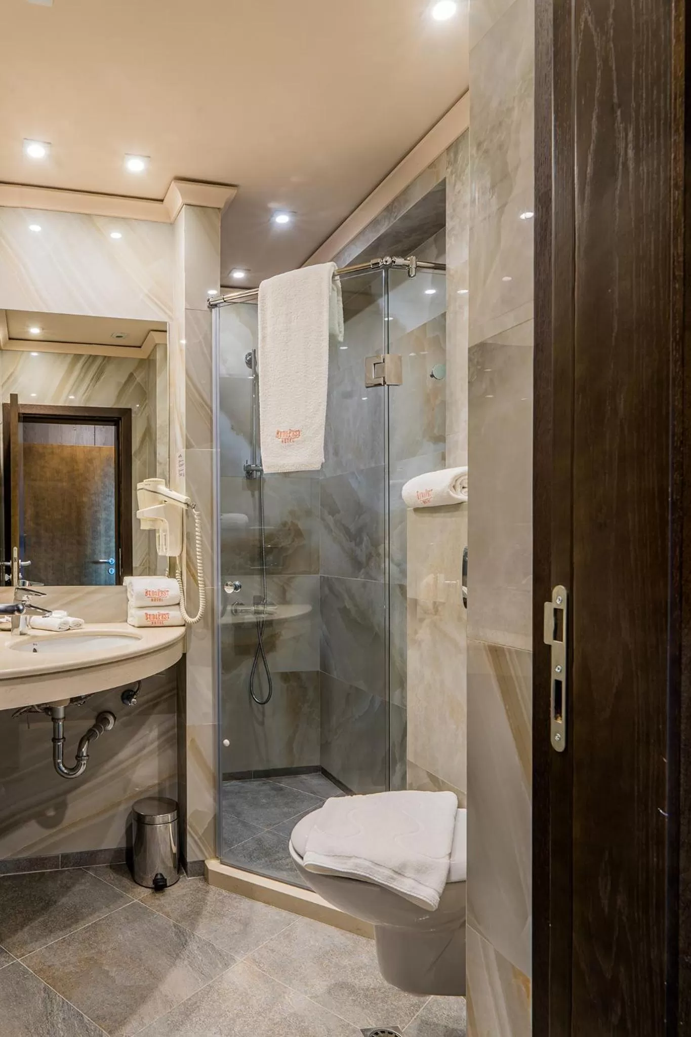 Bathroom in Budapest Hotel - Free Parking