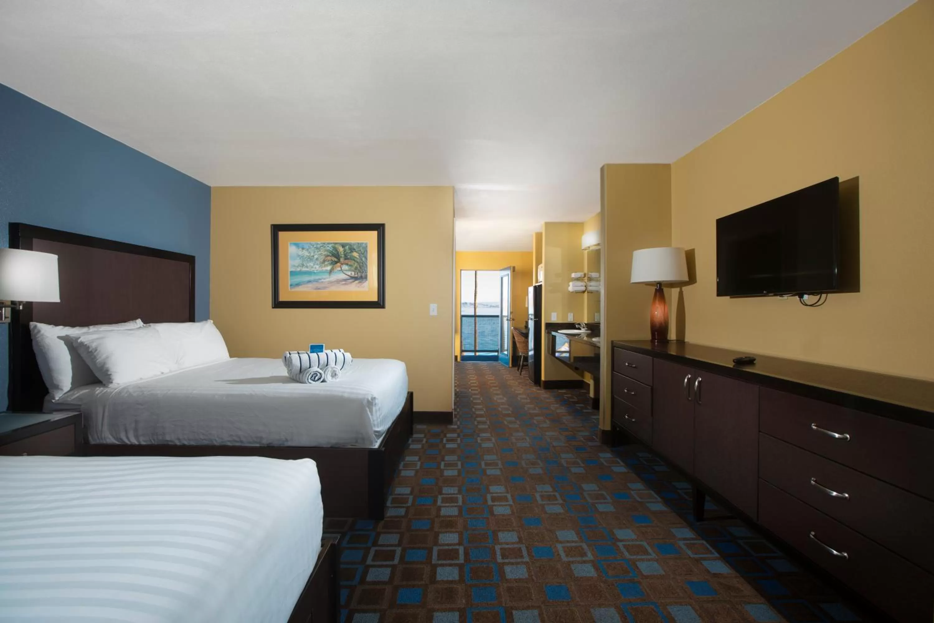 Bedroom, Bed in The Nautical Beachfront Resort