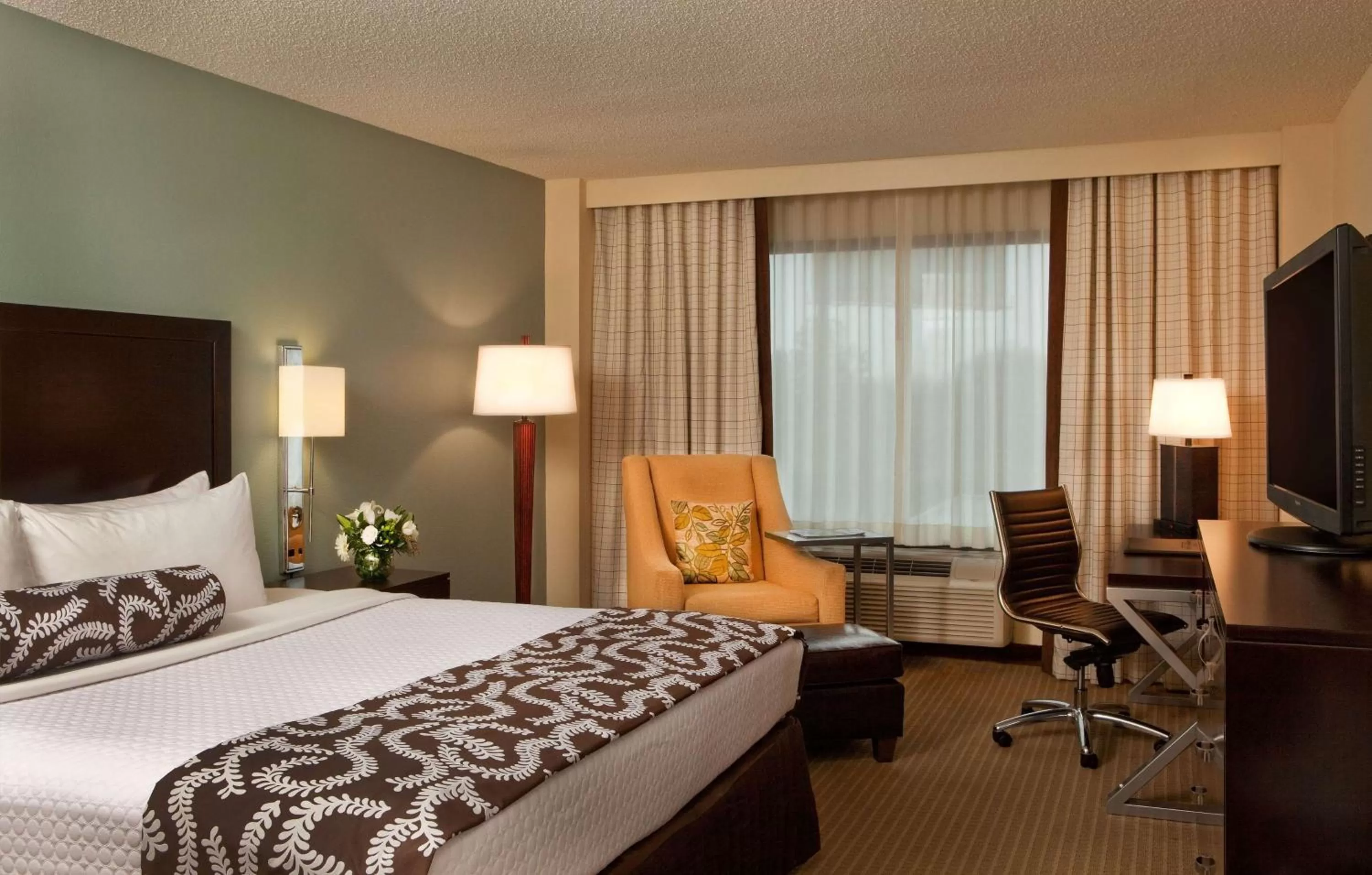 Mobility Accessible Deluxe King Room with Roll-In Shower  in Sonesta Atlanta Airport North