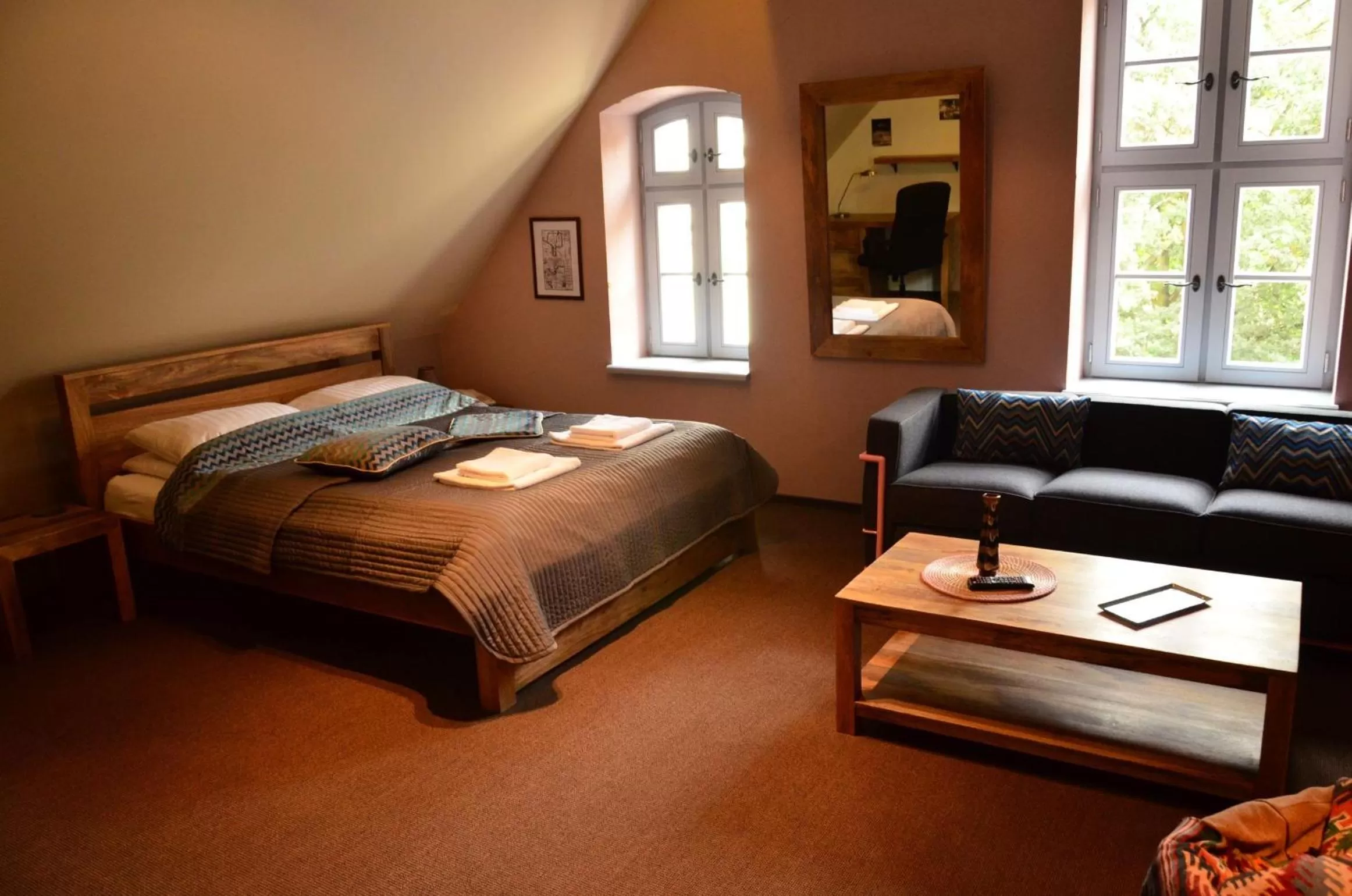 Seating area, Bed in Centrum Konferencyjne Zamek