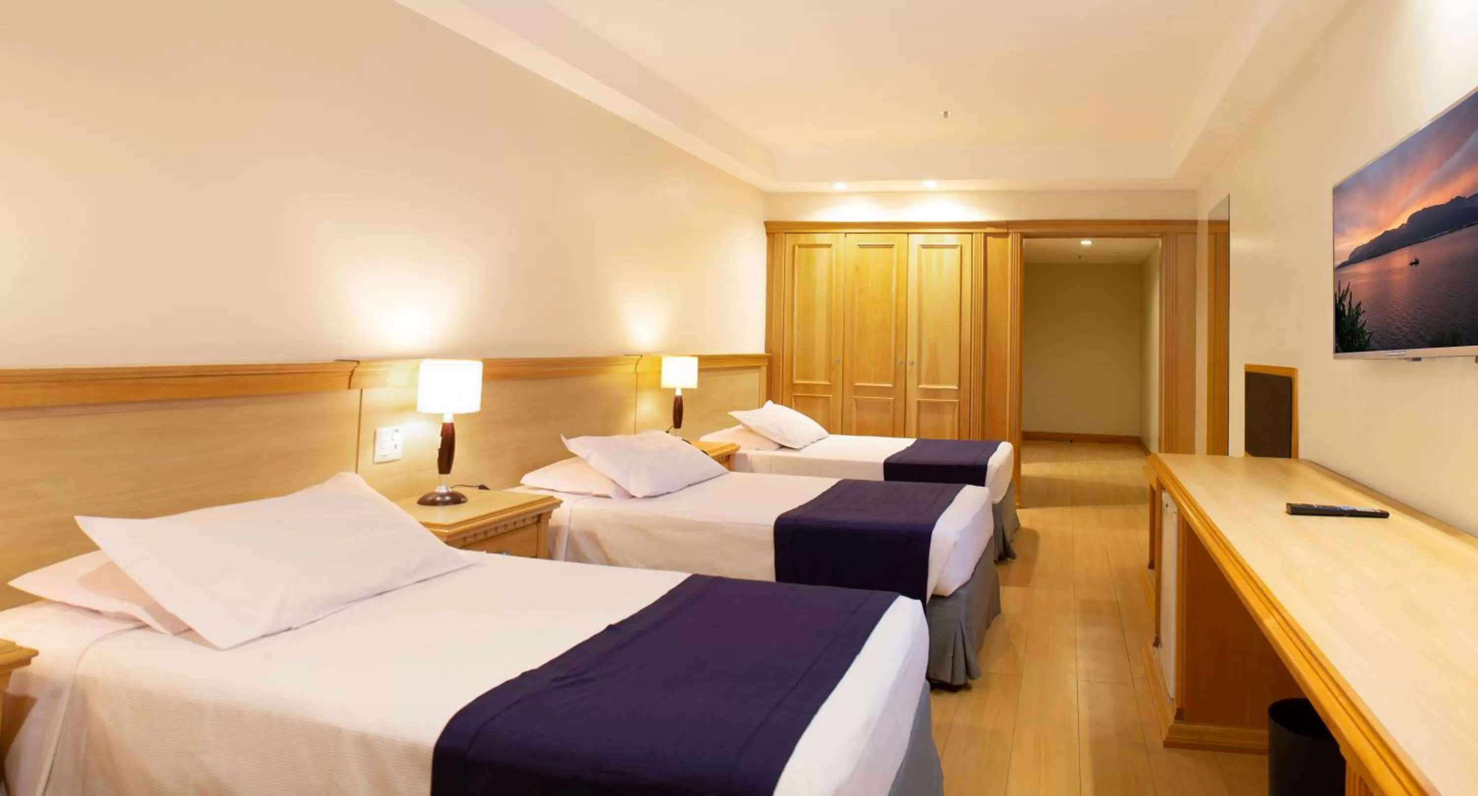 Bed in Mar Palace Copacabana Hotel