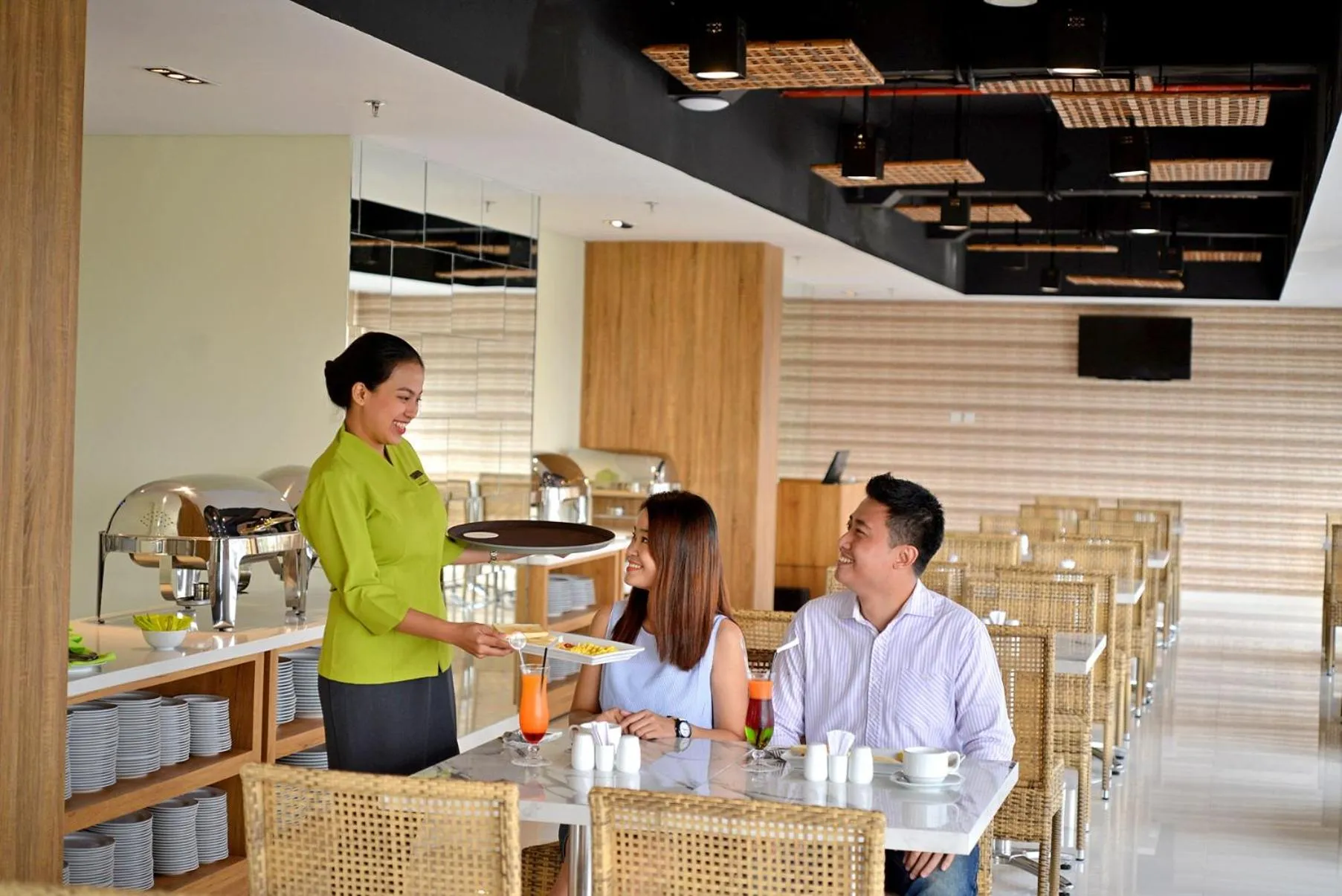 Breakfast in Whiz Prime Hotel Basuki Rahmat Malang