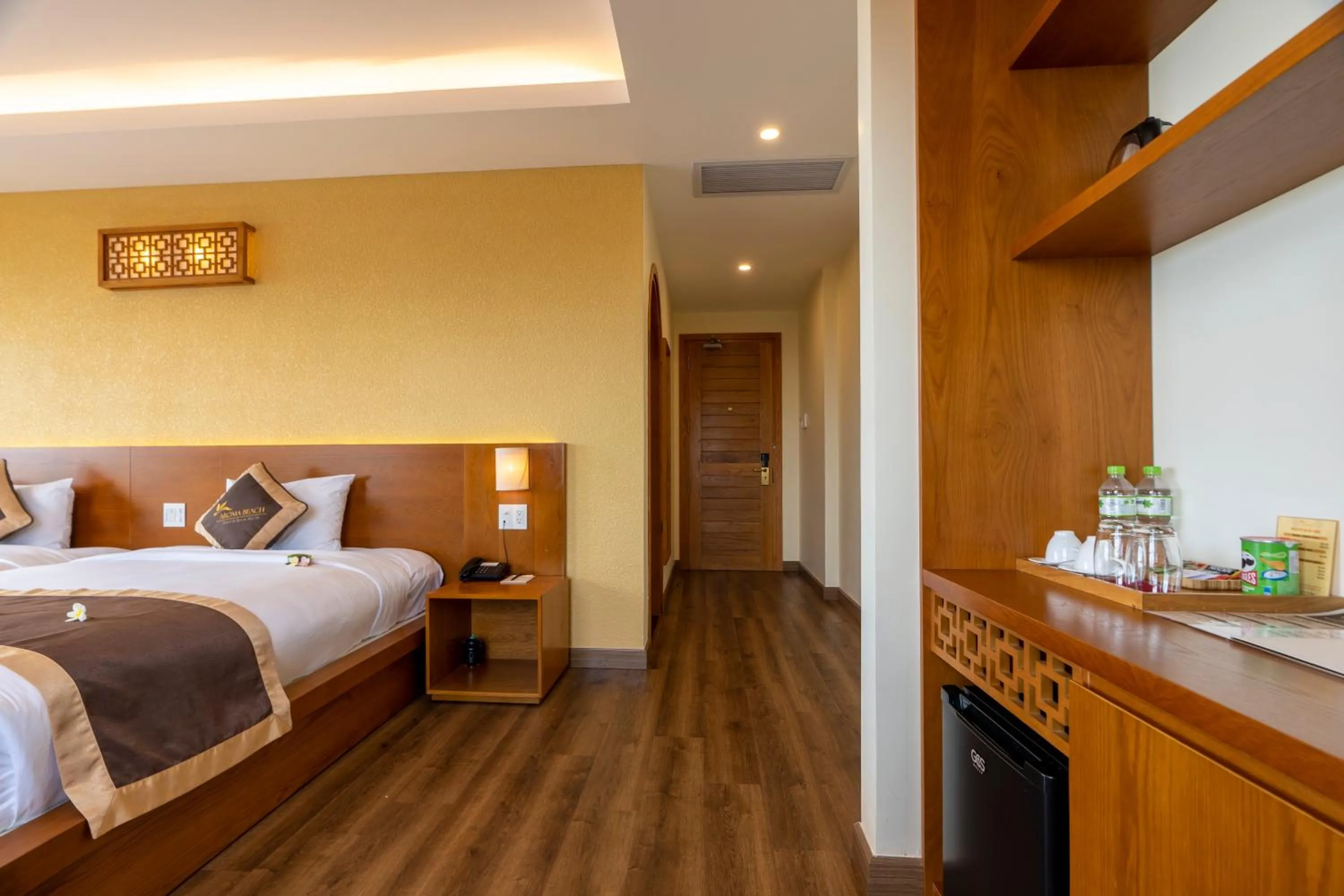 Bedroom, Bed in Aroma Beach Resort and Spa