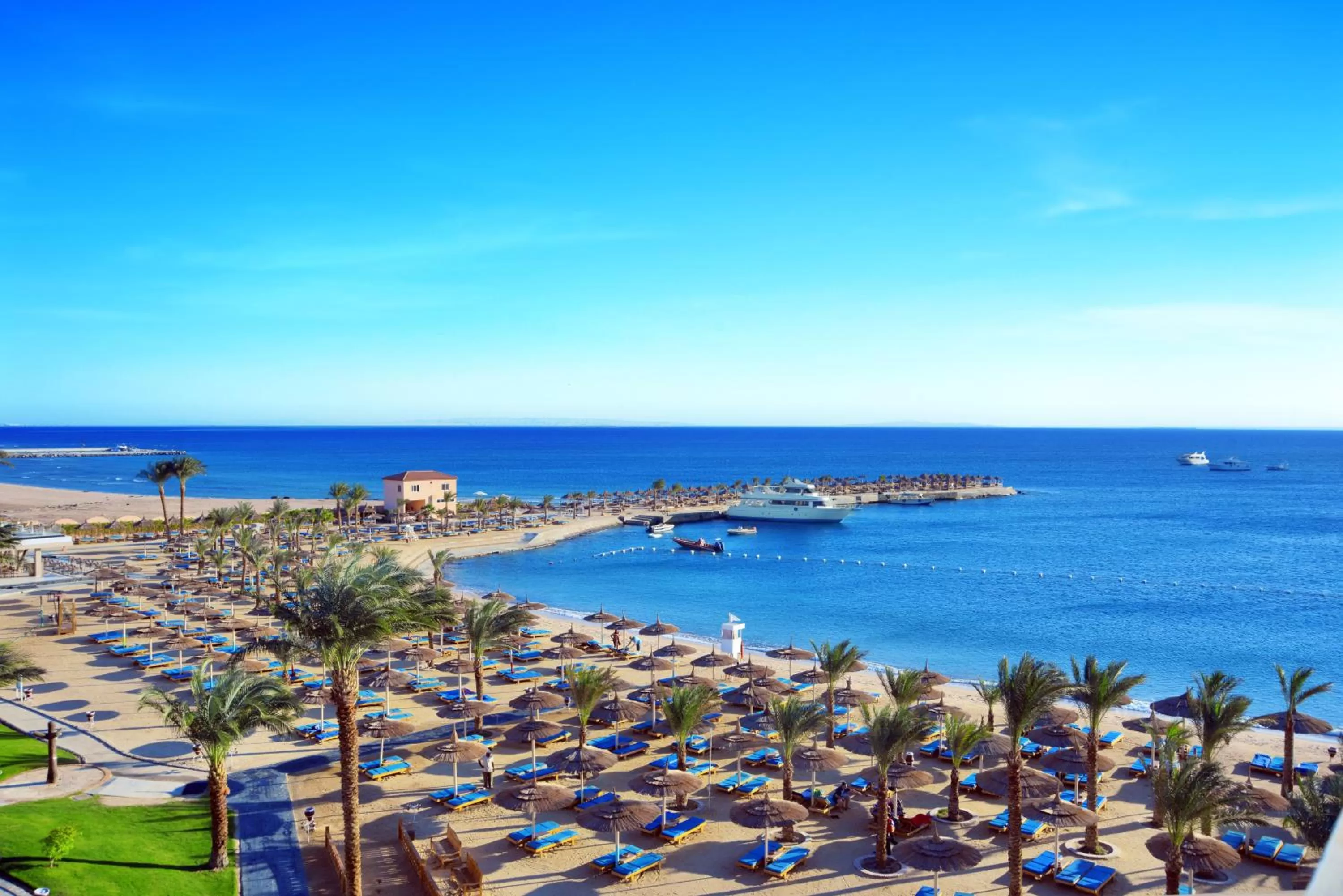 Sea view in Beach Albatros Aqua Park - Hurghada