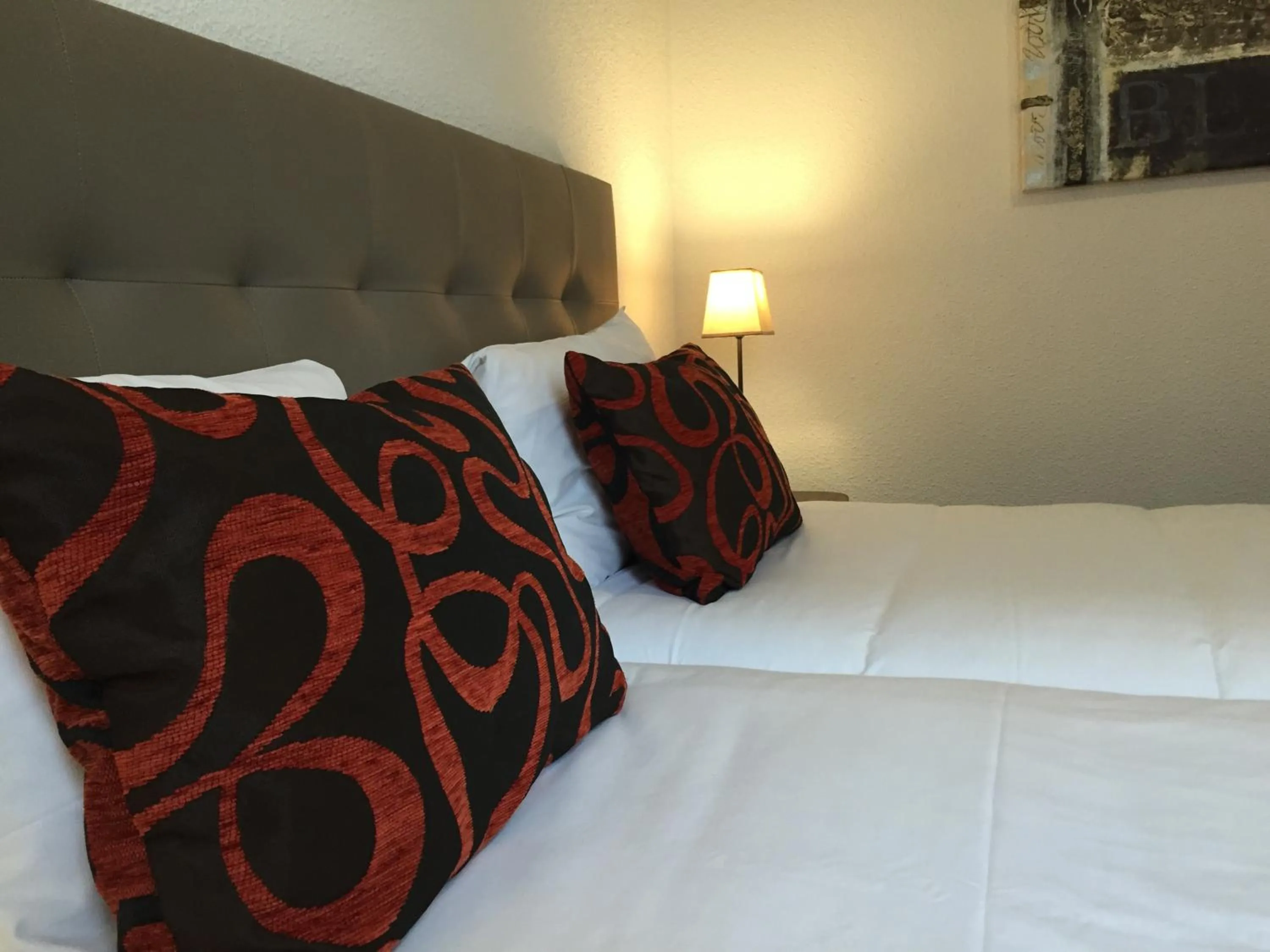 Decorative detail, Bed in Hôtel du Moulin