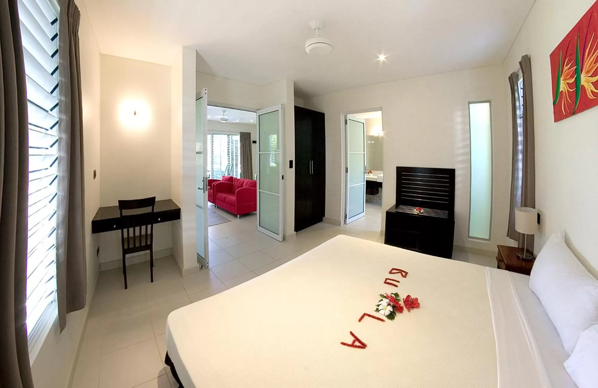 Bedroom, Bed in First Landing Beach Resort & Villas