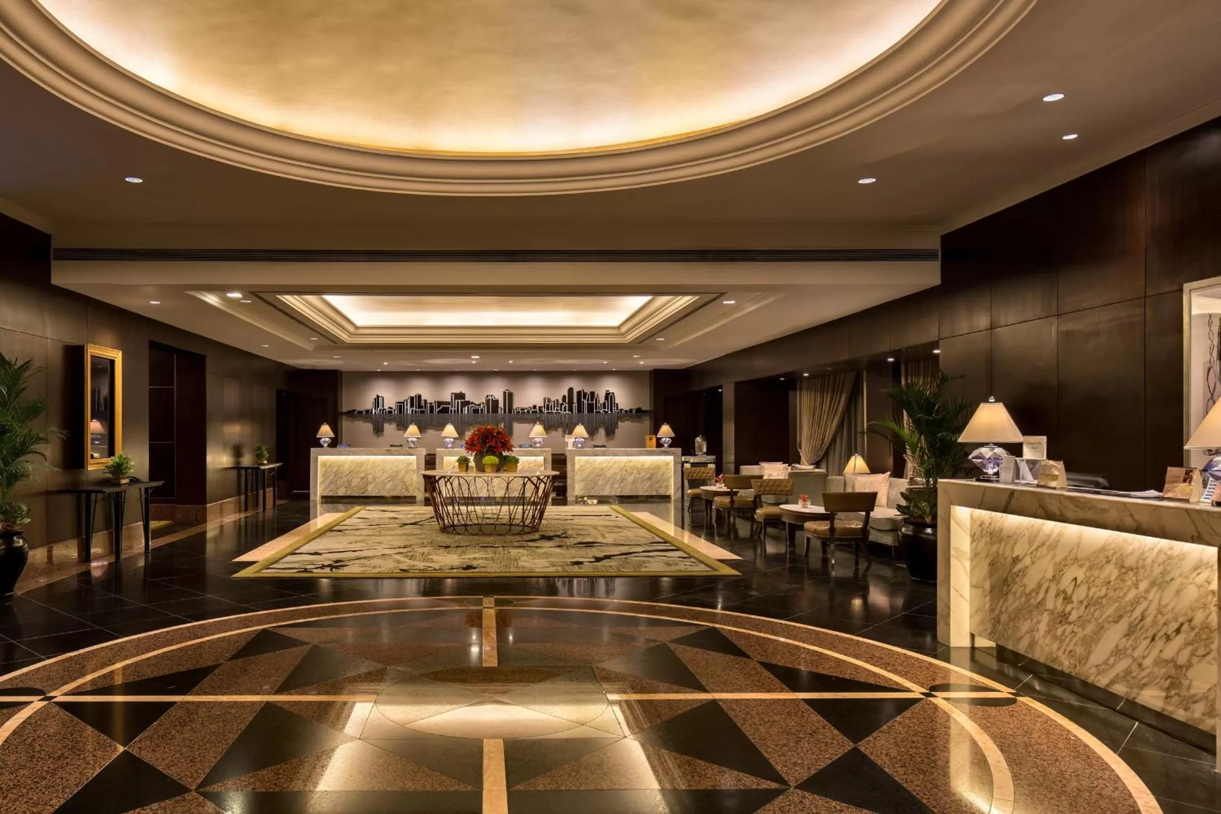 Lobby or reception in Diamond Hotel Philippines