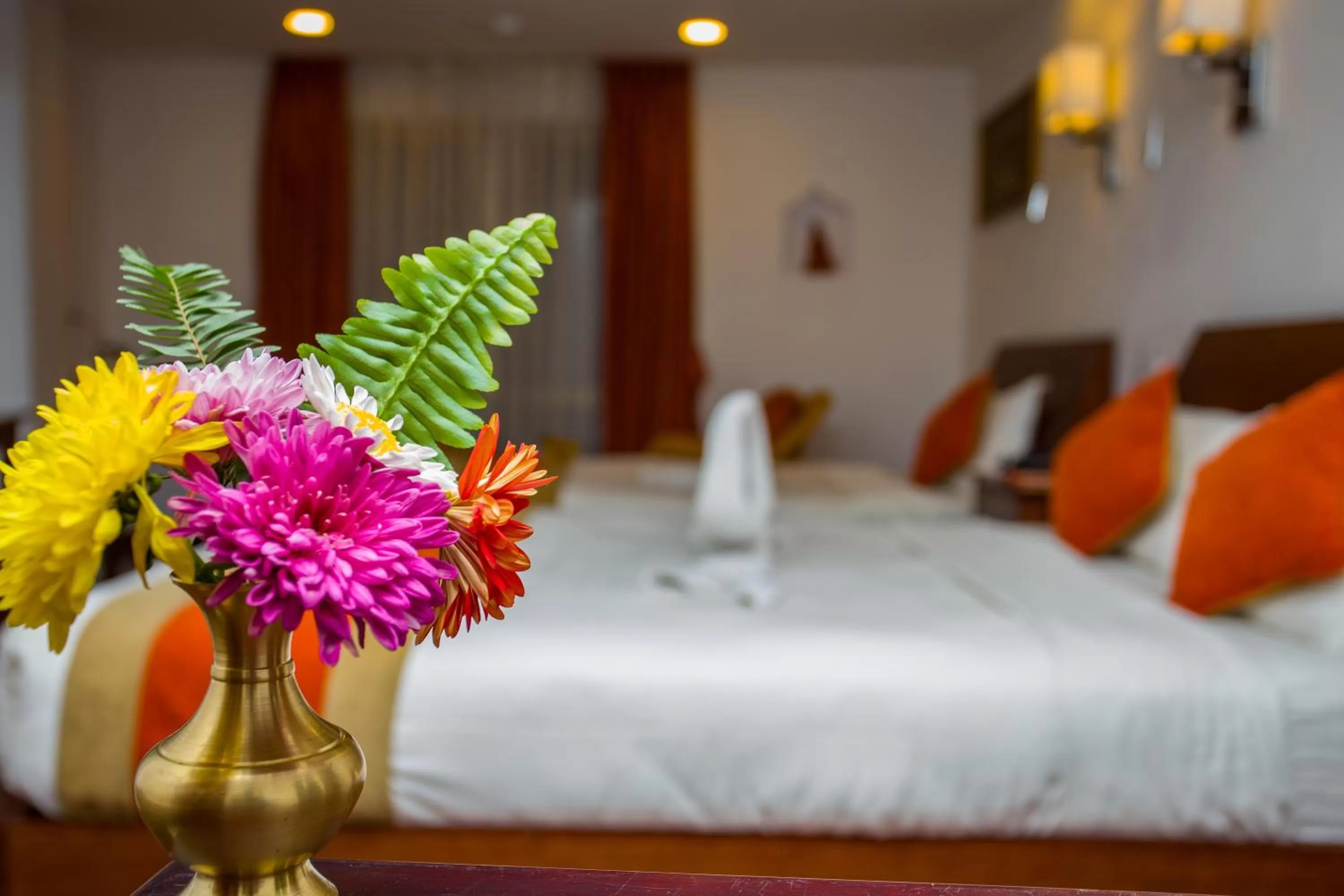 Decorative detail, Bed in Apsara Boutique Hotel