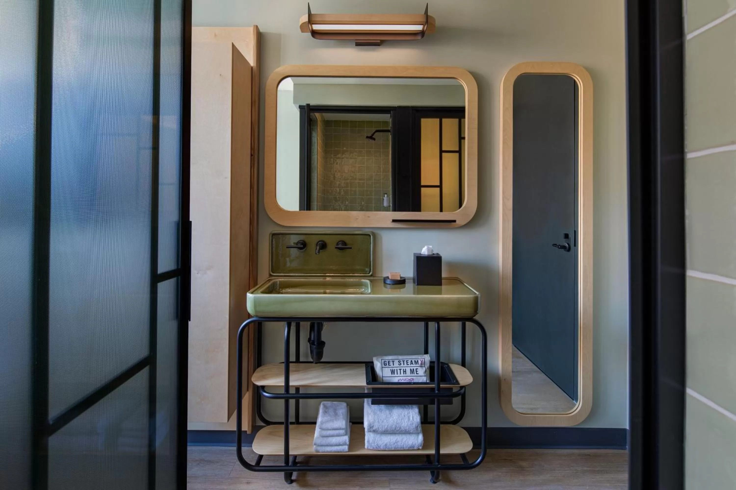 Bathroom in Moxy Brooklyn Williamsburg