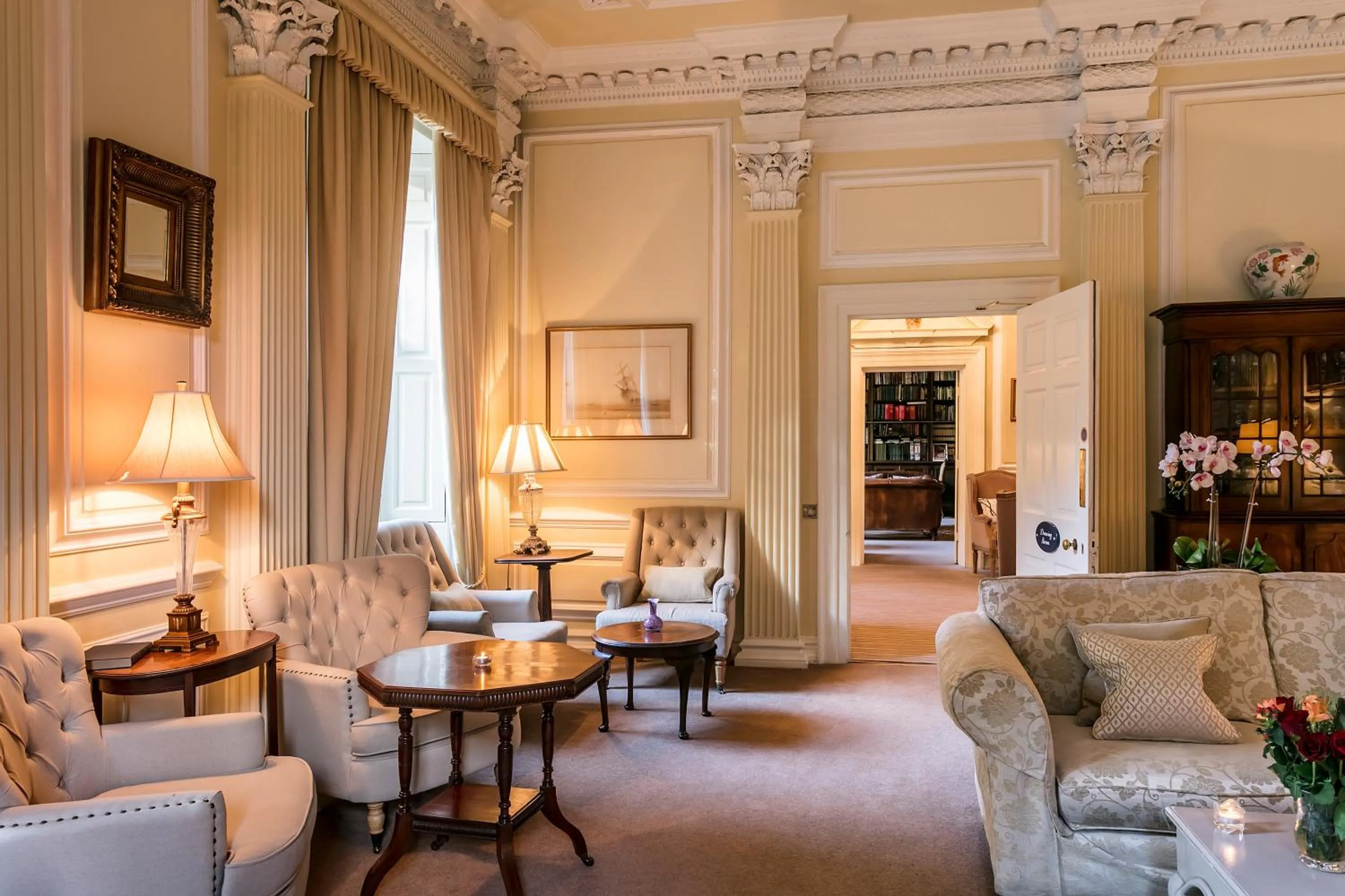 Living room in Eshott Hall