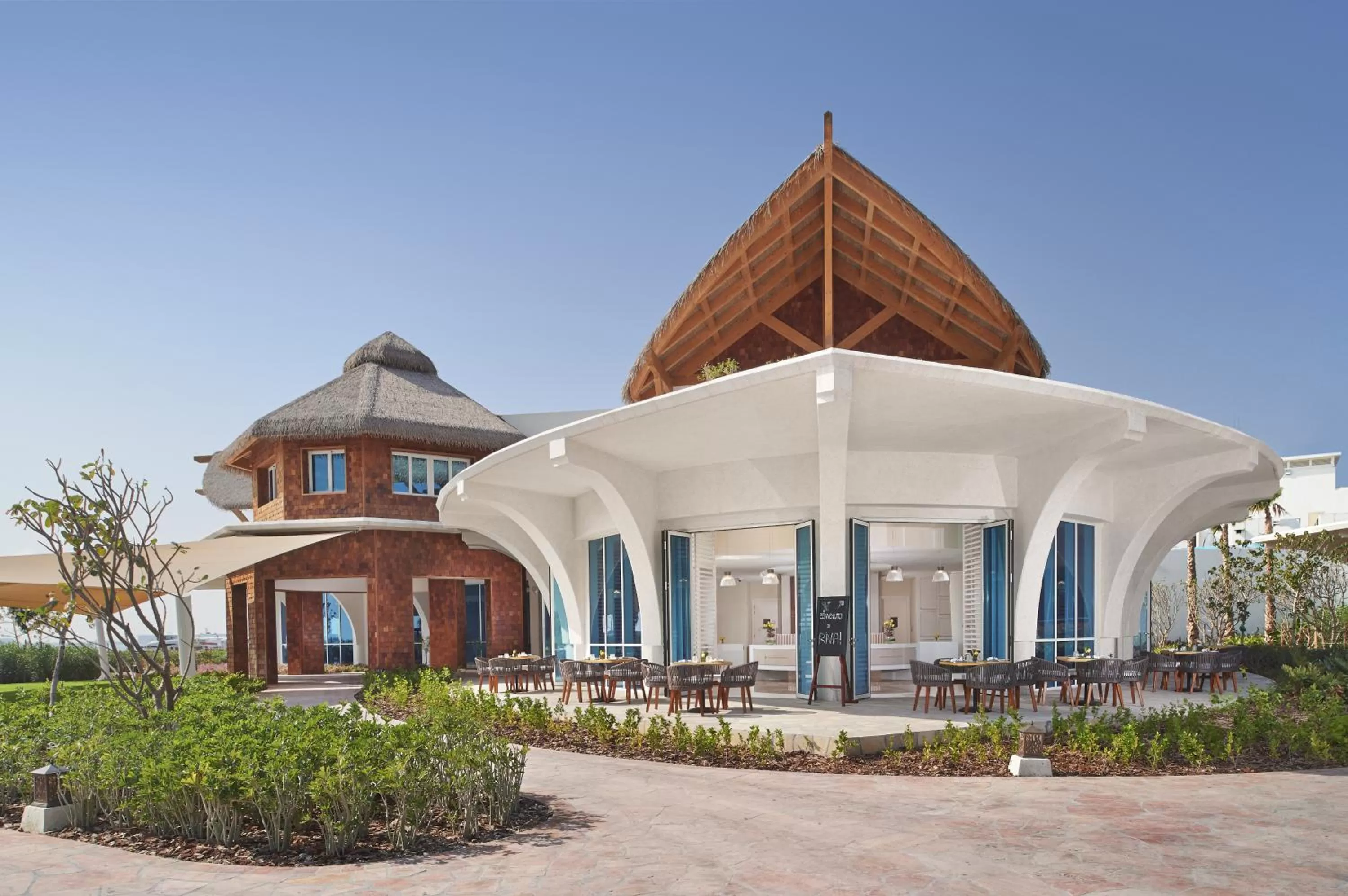Facade/entrance in Banana Island Resort Doha by Anantara