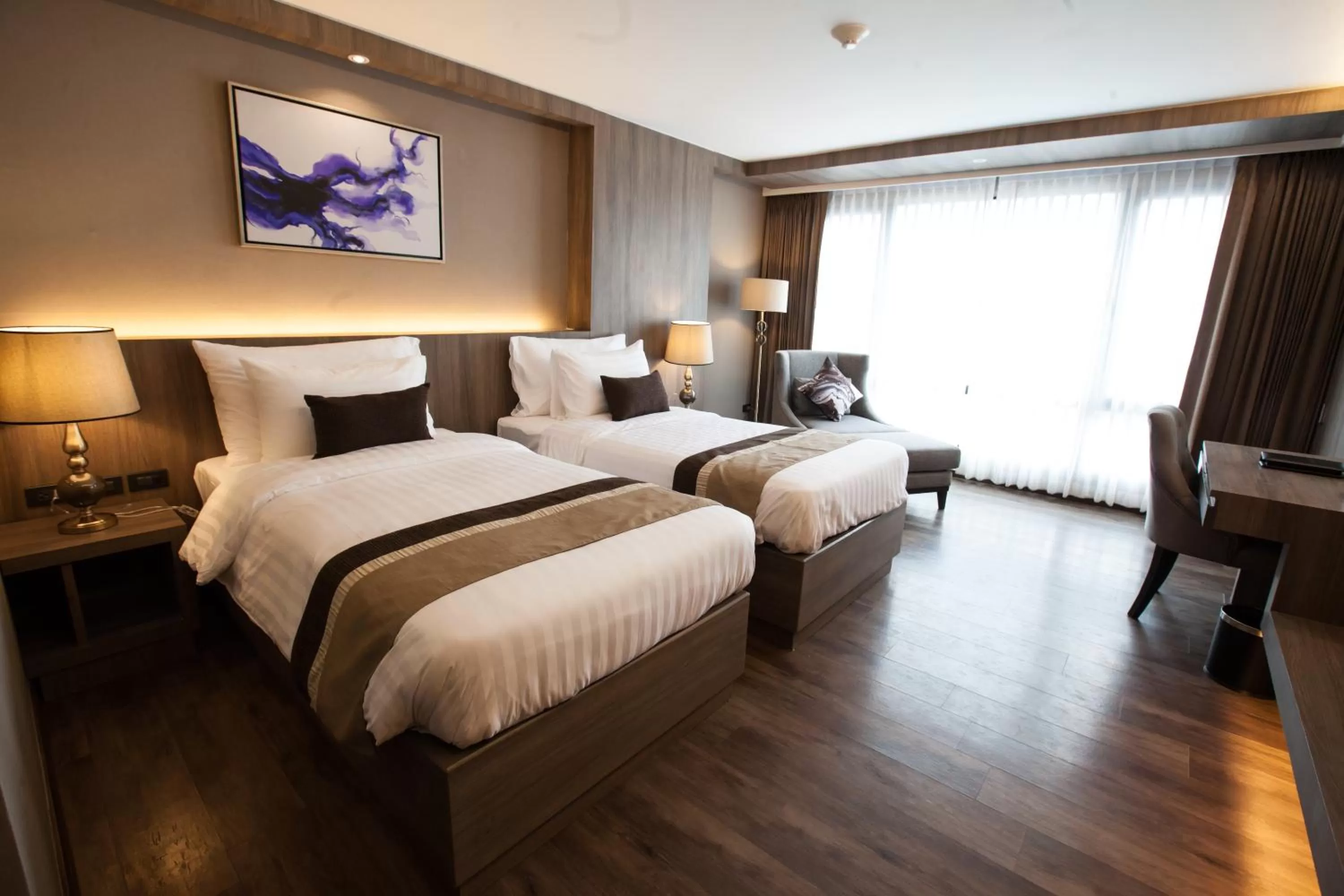 Bedroom, Bed in Arte Hotel - SHA Extra Plus