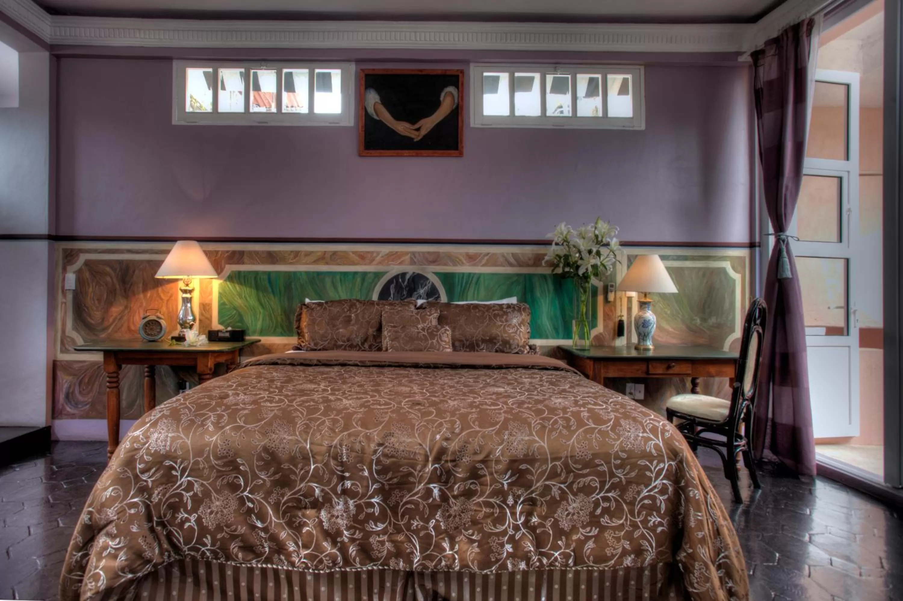 Decorative detail, Bed in Hotel Boutique Rivera Del Rio