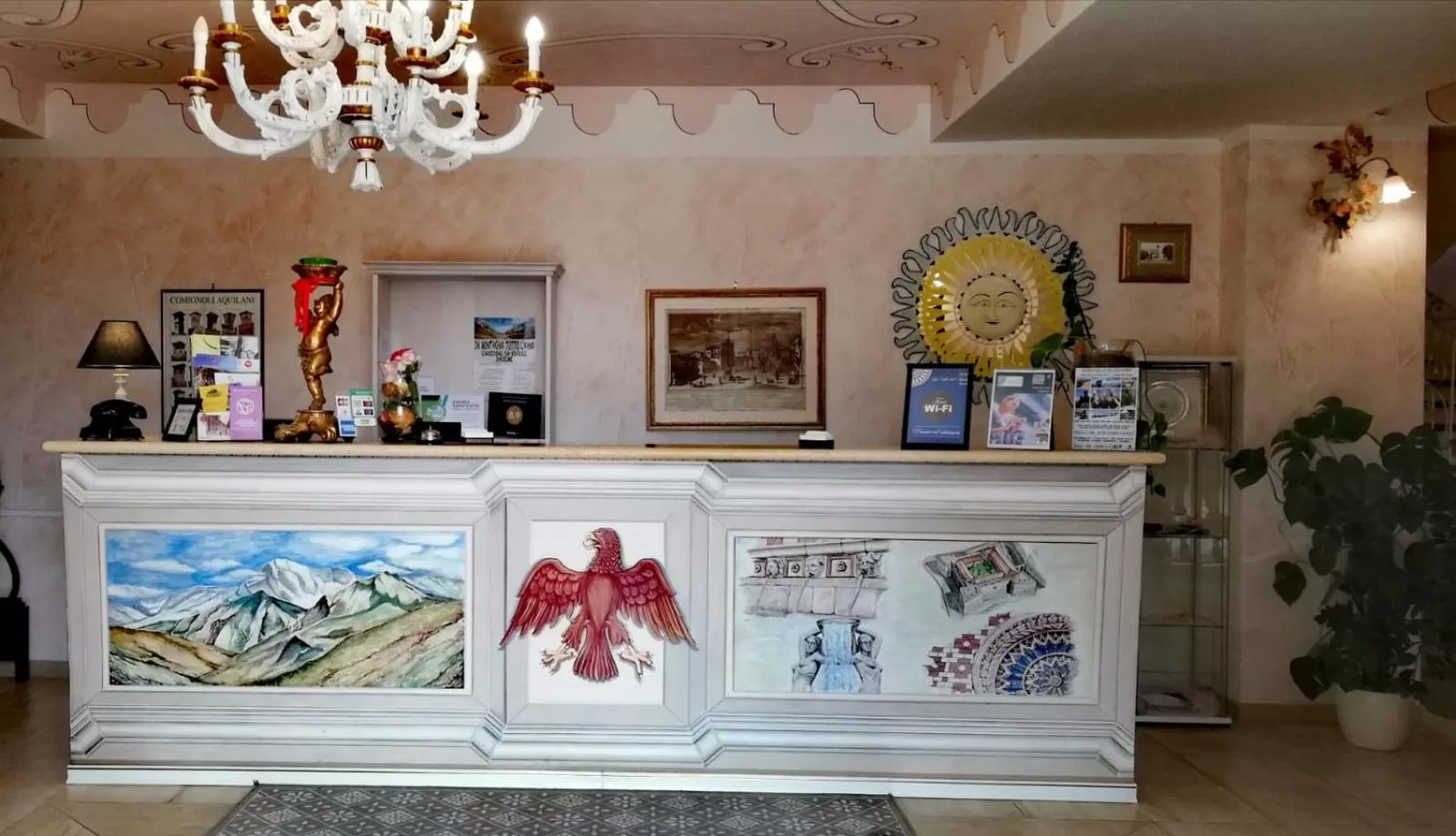 Lobby/Reception in Hotel La Valle dell'Aquila