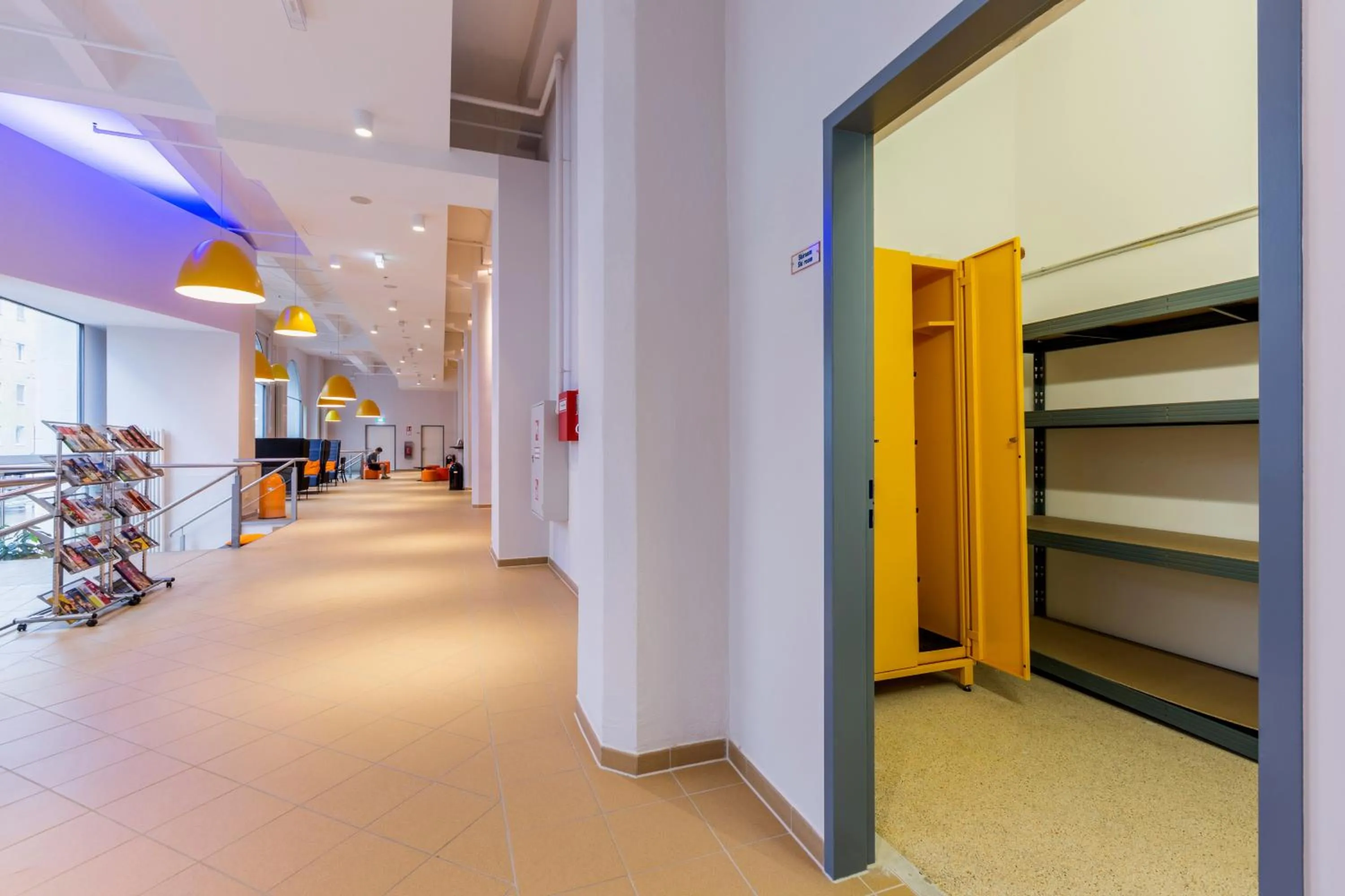 Lobby or reception in a&o Salzburg Hauptbahnhof