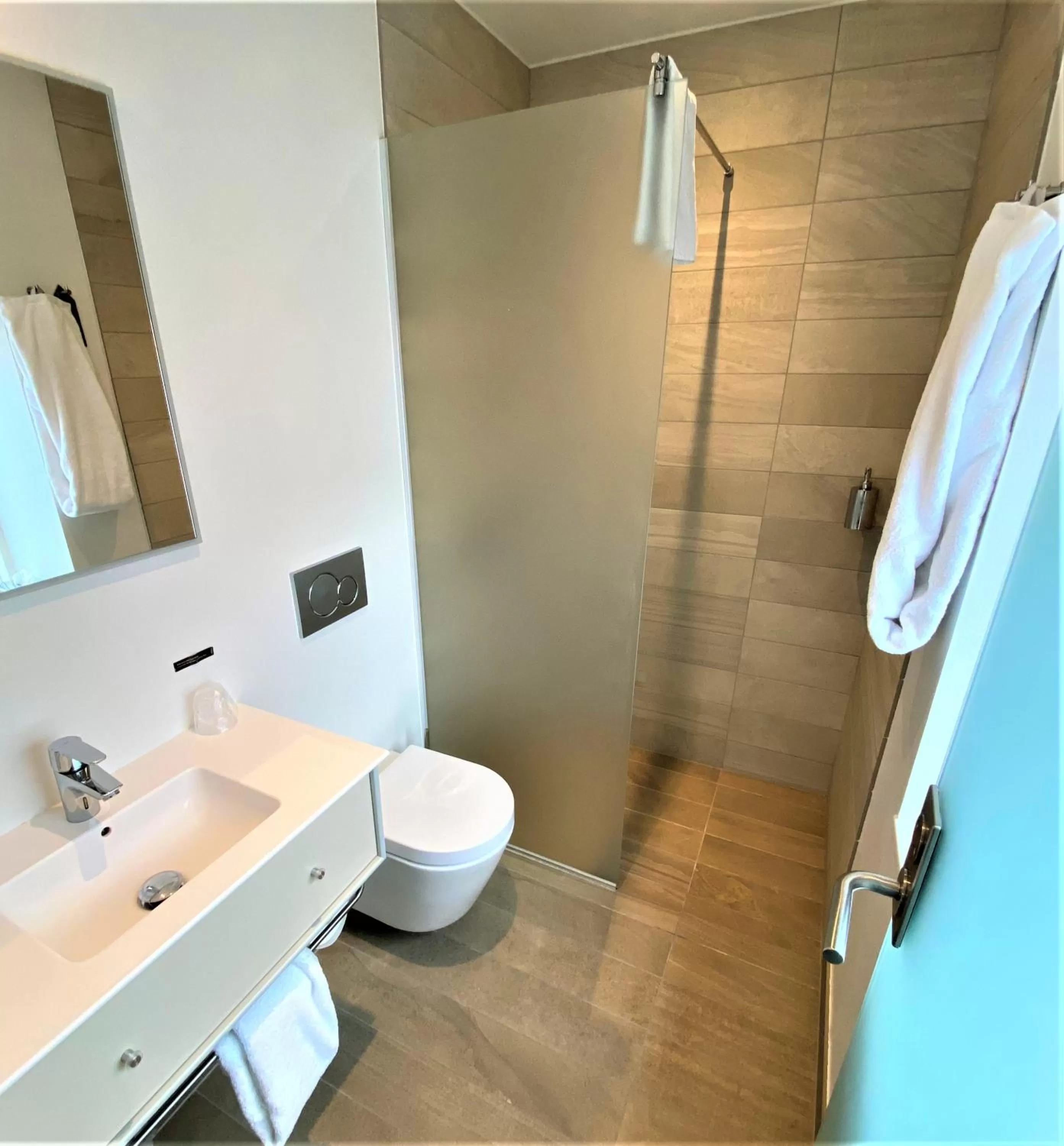 Shower in Hotel Skivehus