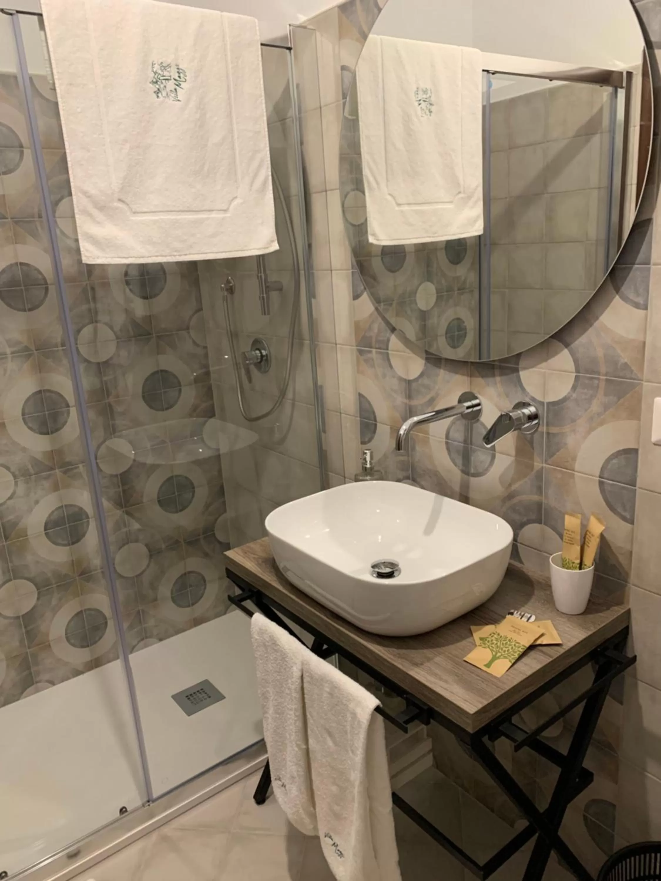 Shower in B&B Villa Maggi