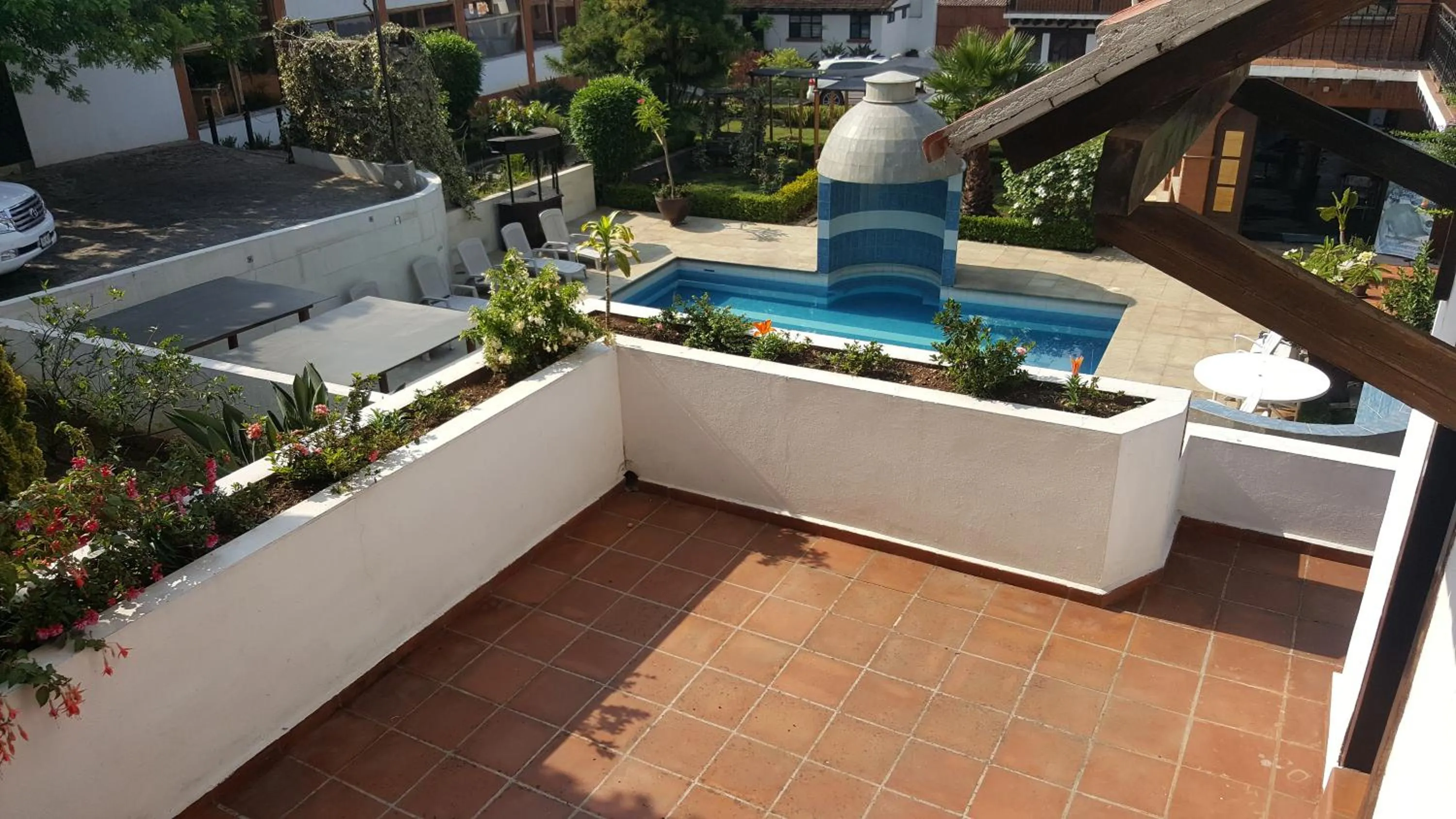 Pool view in La Capilla Hotel Boutique