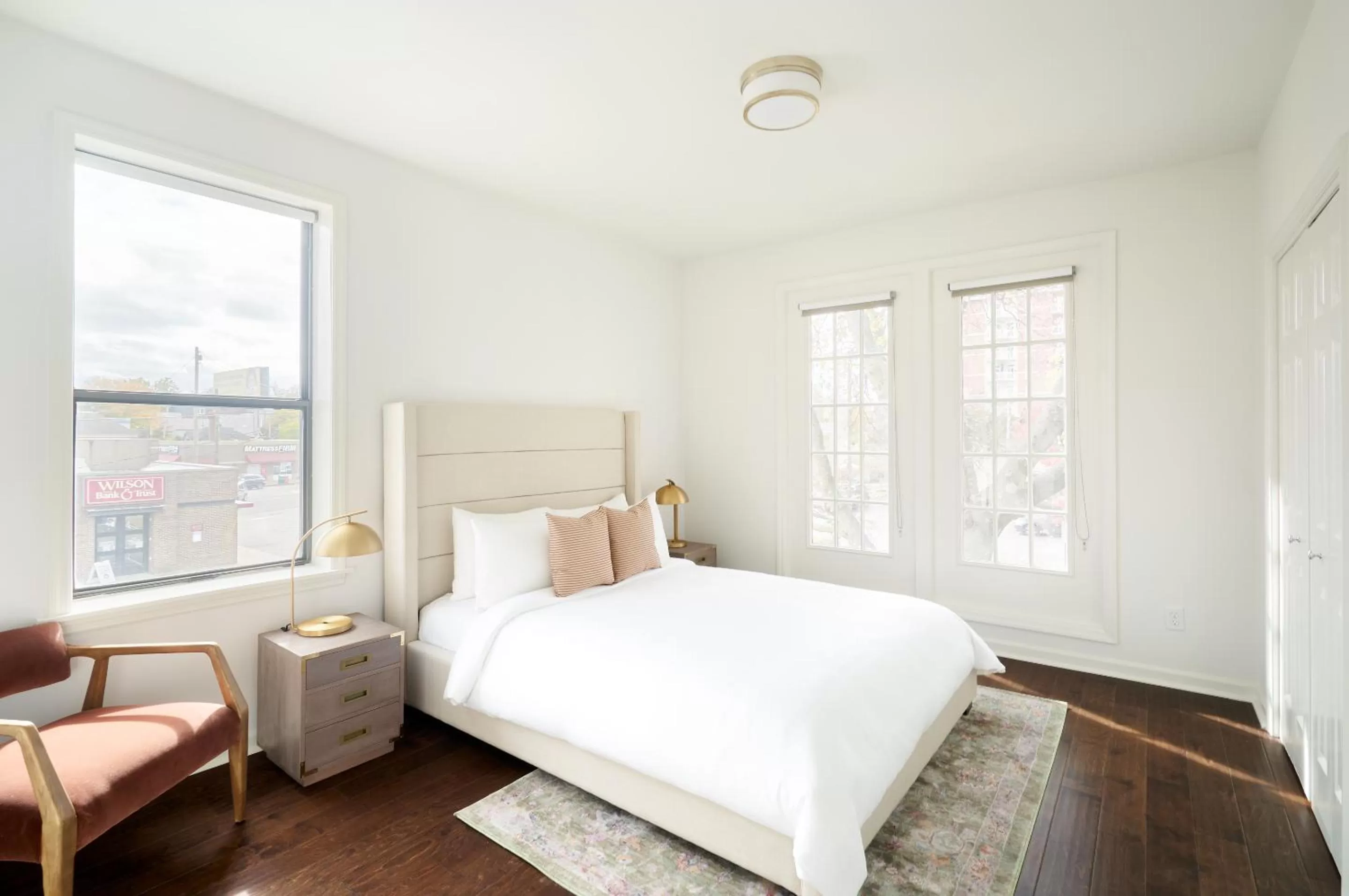 Living room, Bed in Sonder at Euclid Court