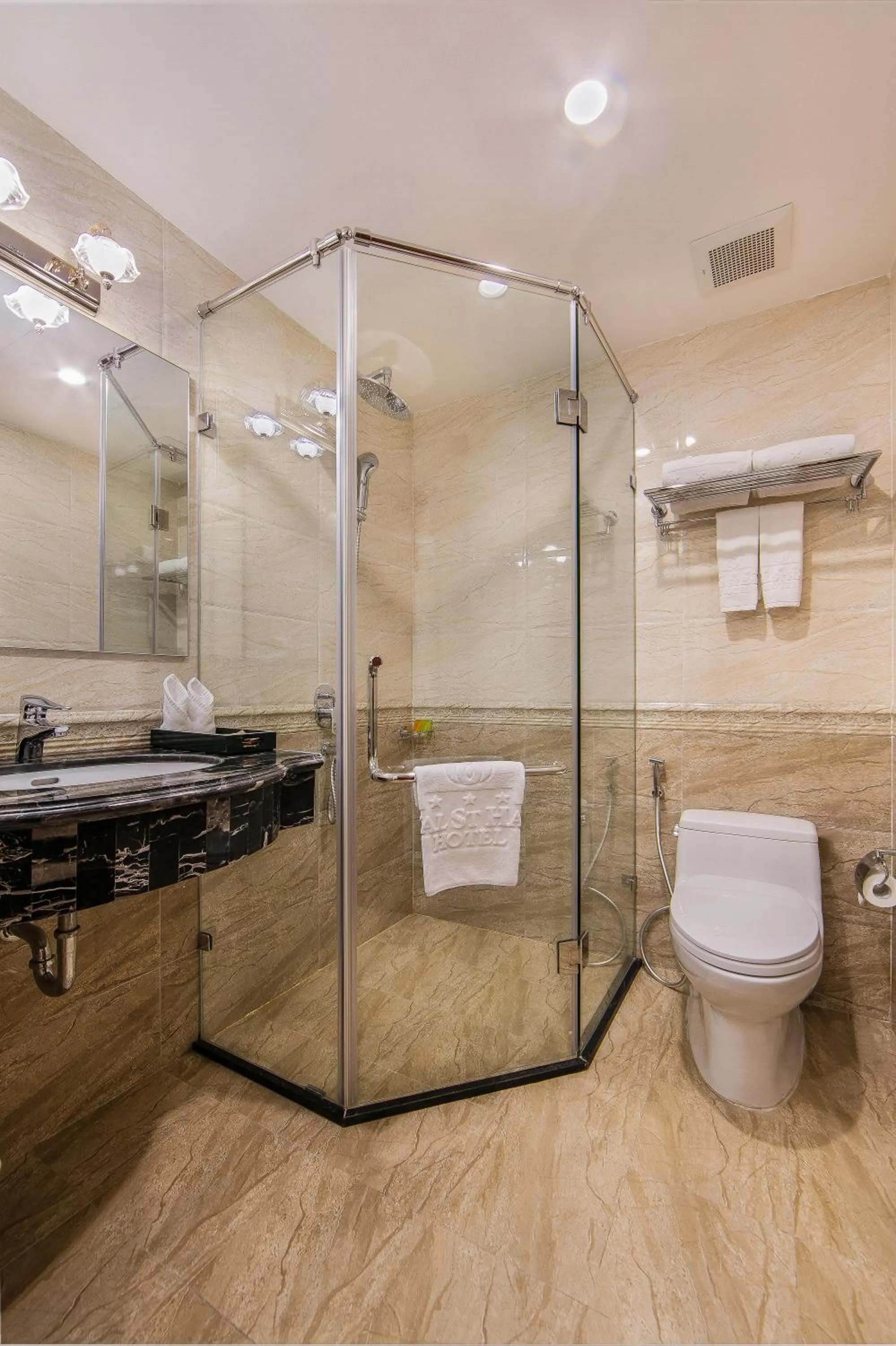 Shower in Royal St Hanoi Hotel