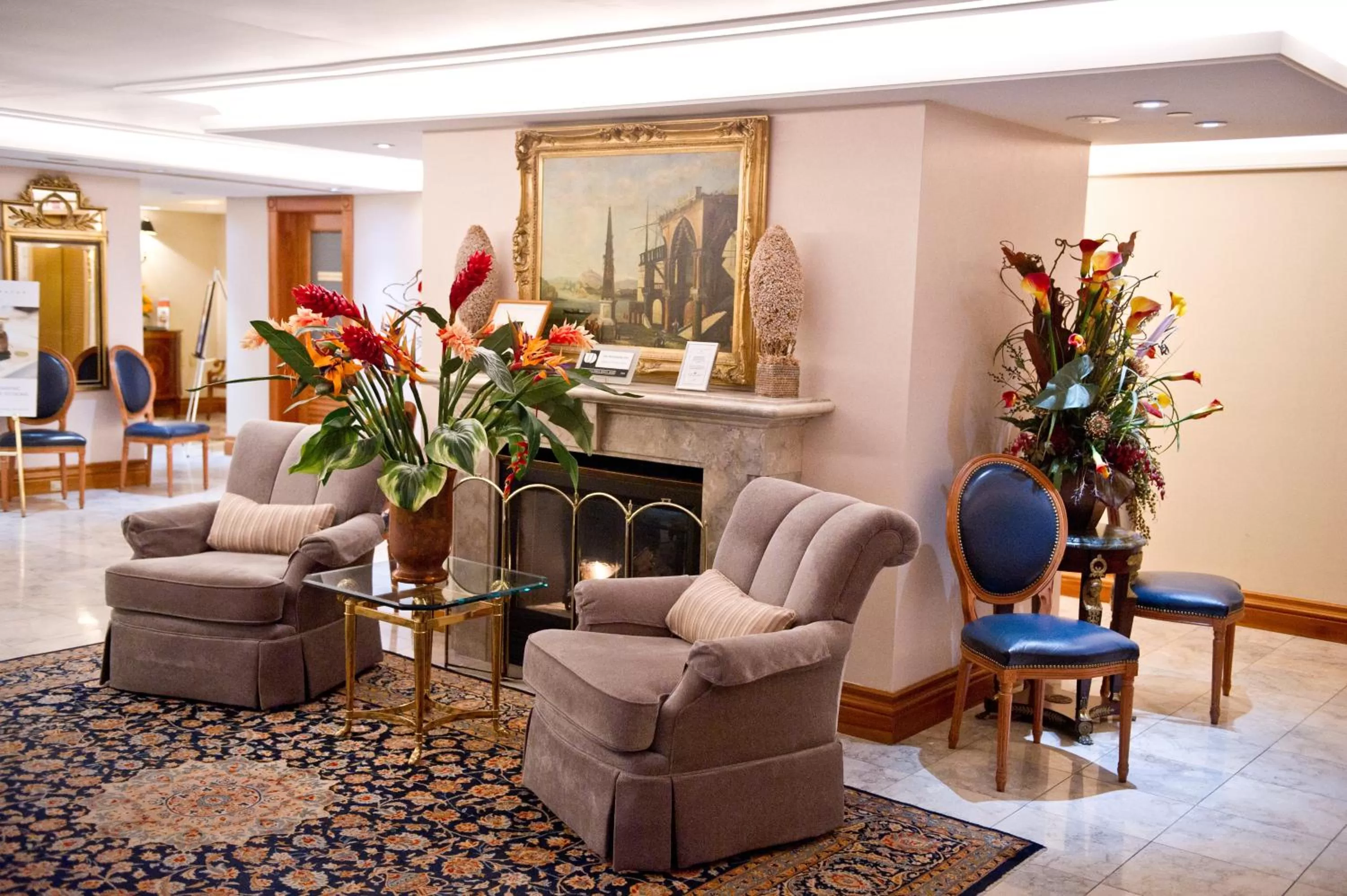 Lobby or reception in The Waterside Inn