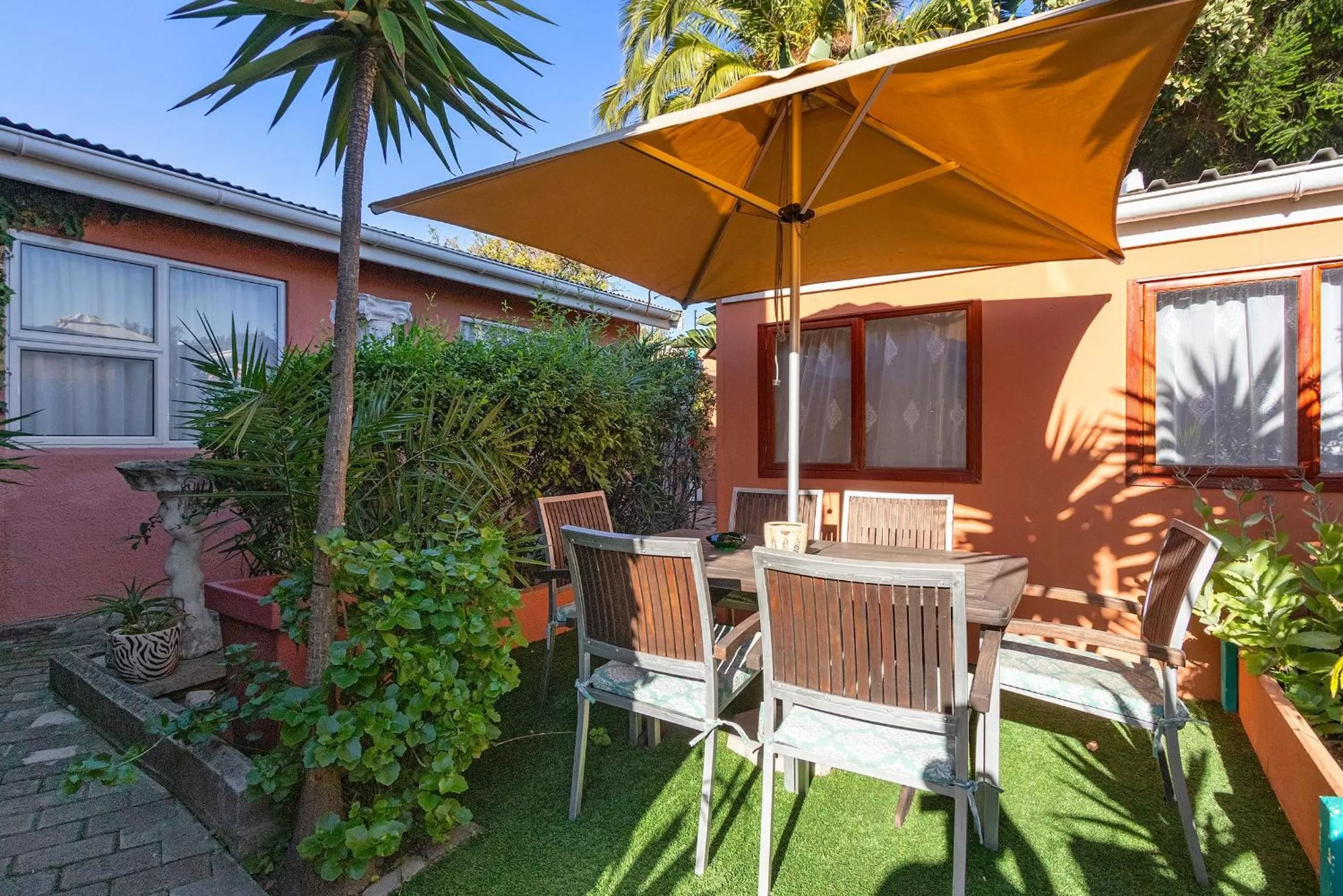 Garden view in The Bohemian Guesthouse