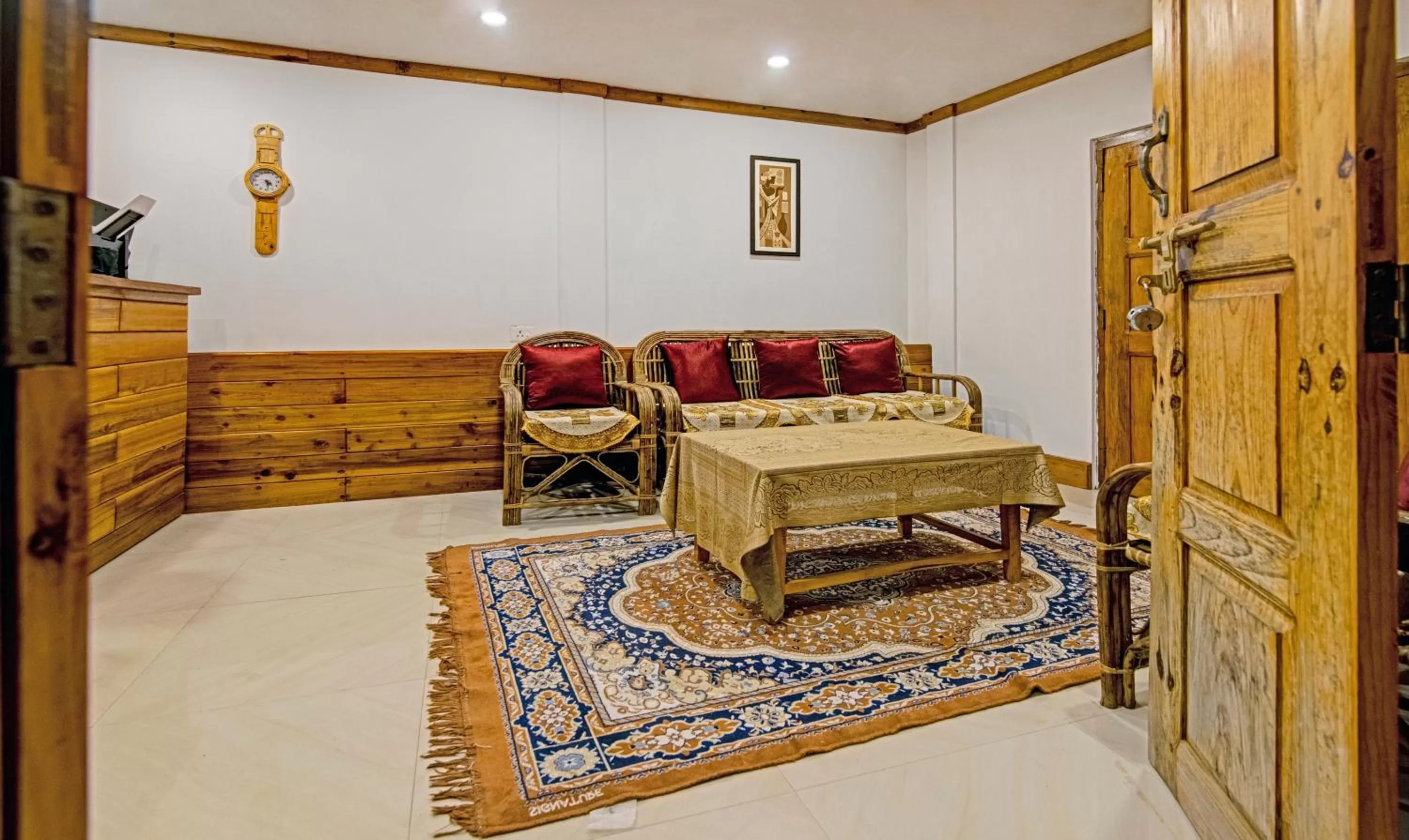 Seating area in Treebo Omega Stay Inn