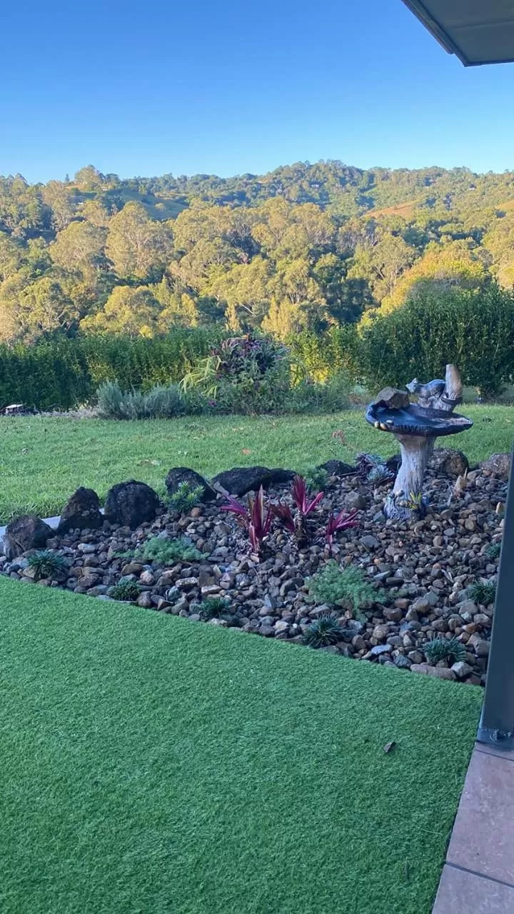 Garden view in Mapleton Springs