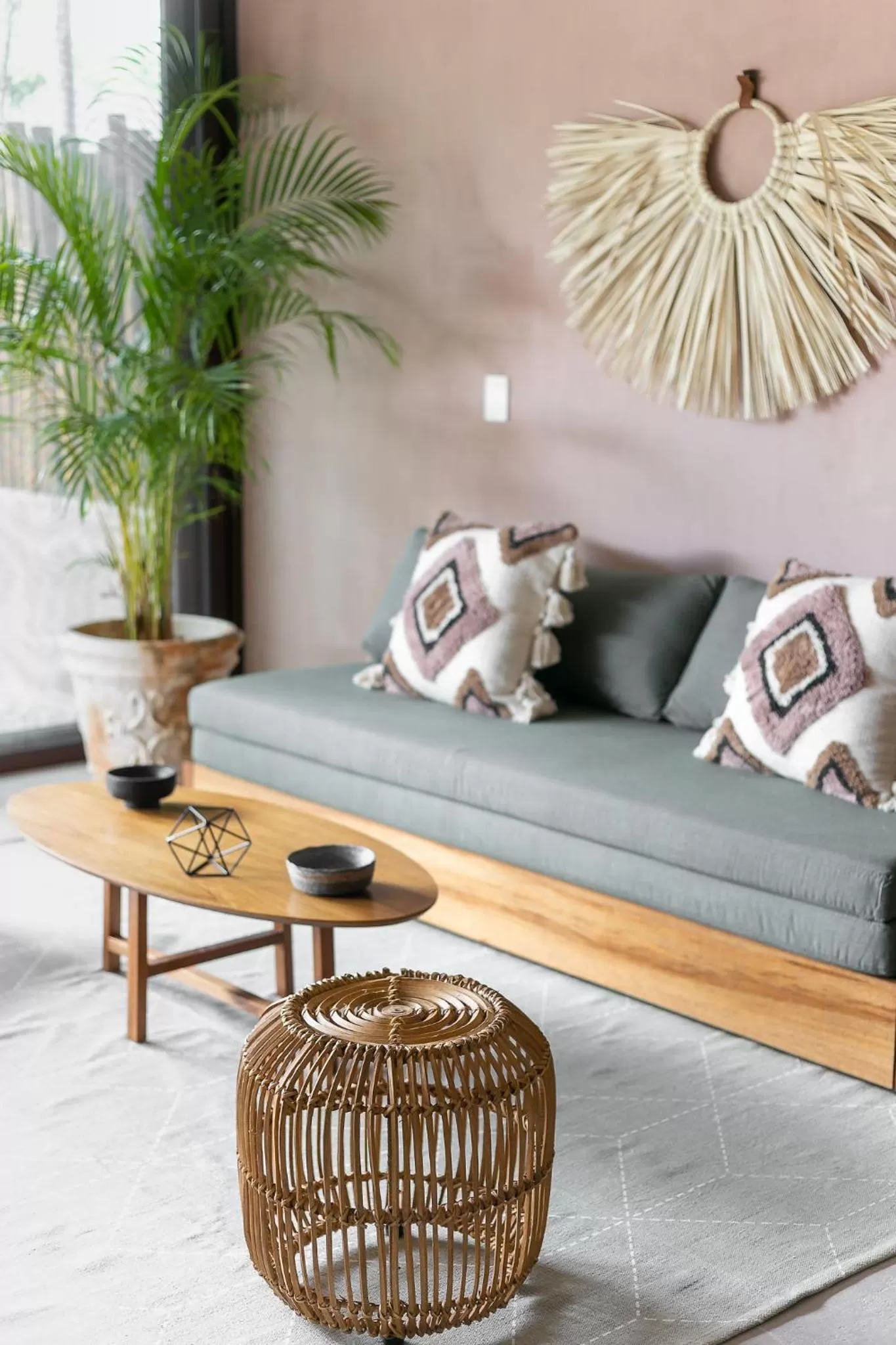 Living room in Zereno Tulum Beach Club Access