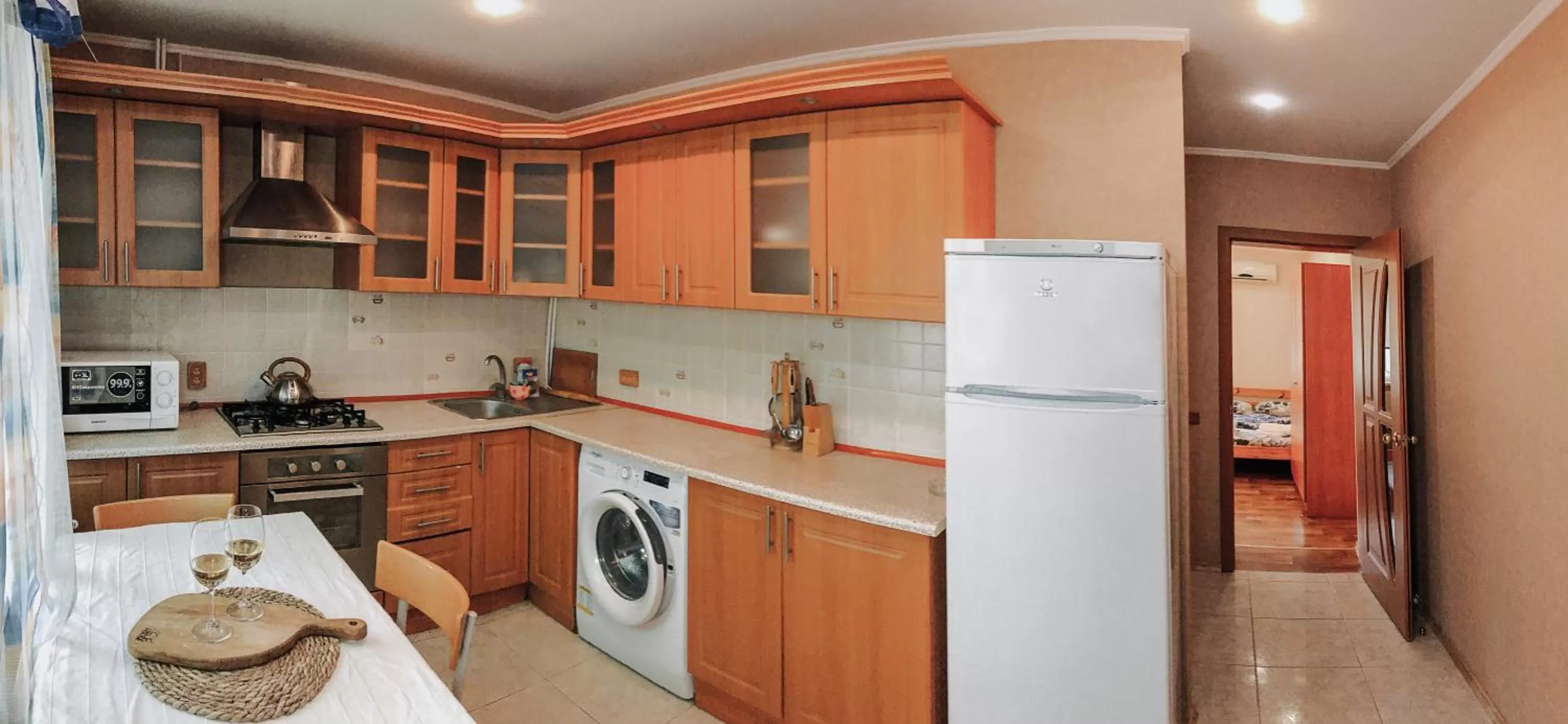 Photo of the whole room, Kitchen/Kitchenette in Zolotoy Bereg Hotel