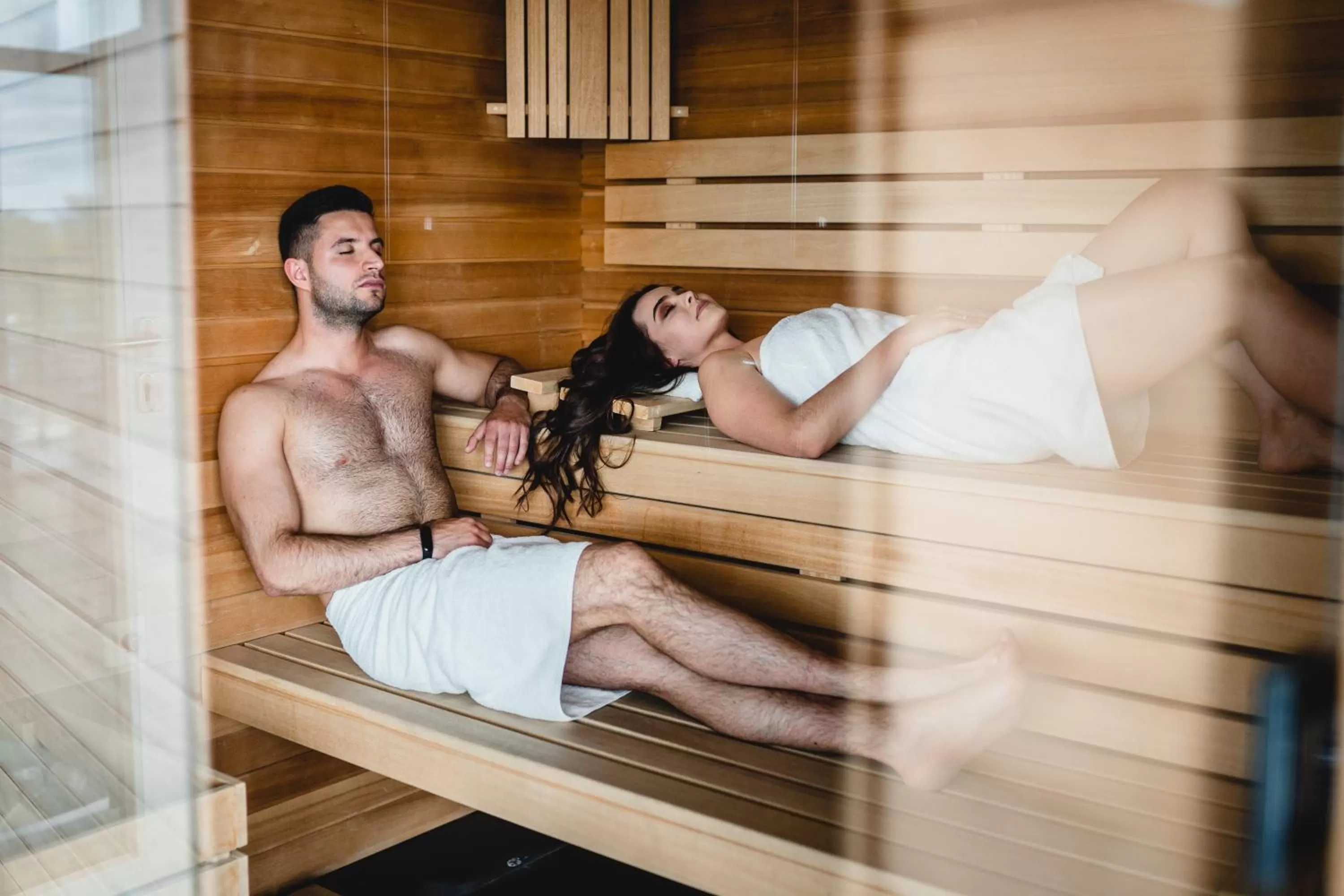 Sauna in Molo Park Aparthotel