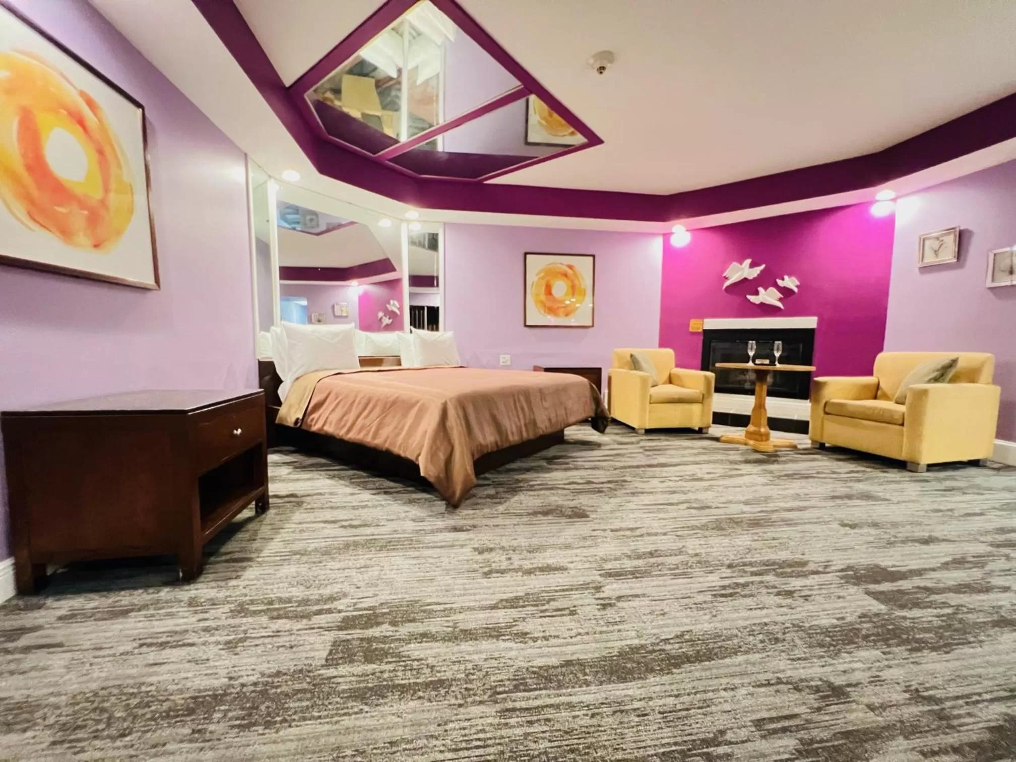 Bed in Inn of the Dove - Romantic Luxury Suites with Jacuzzi & Seasonal Fireplace at Harrisburg-Hershey-Philadelphia, PA