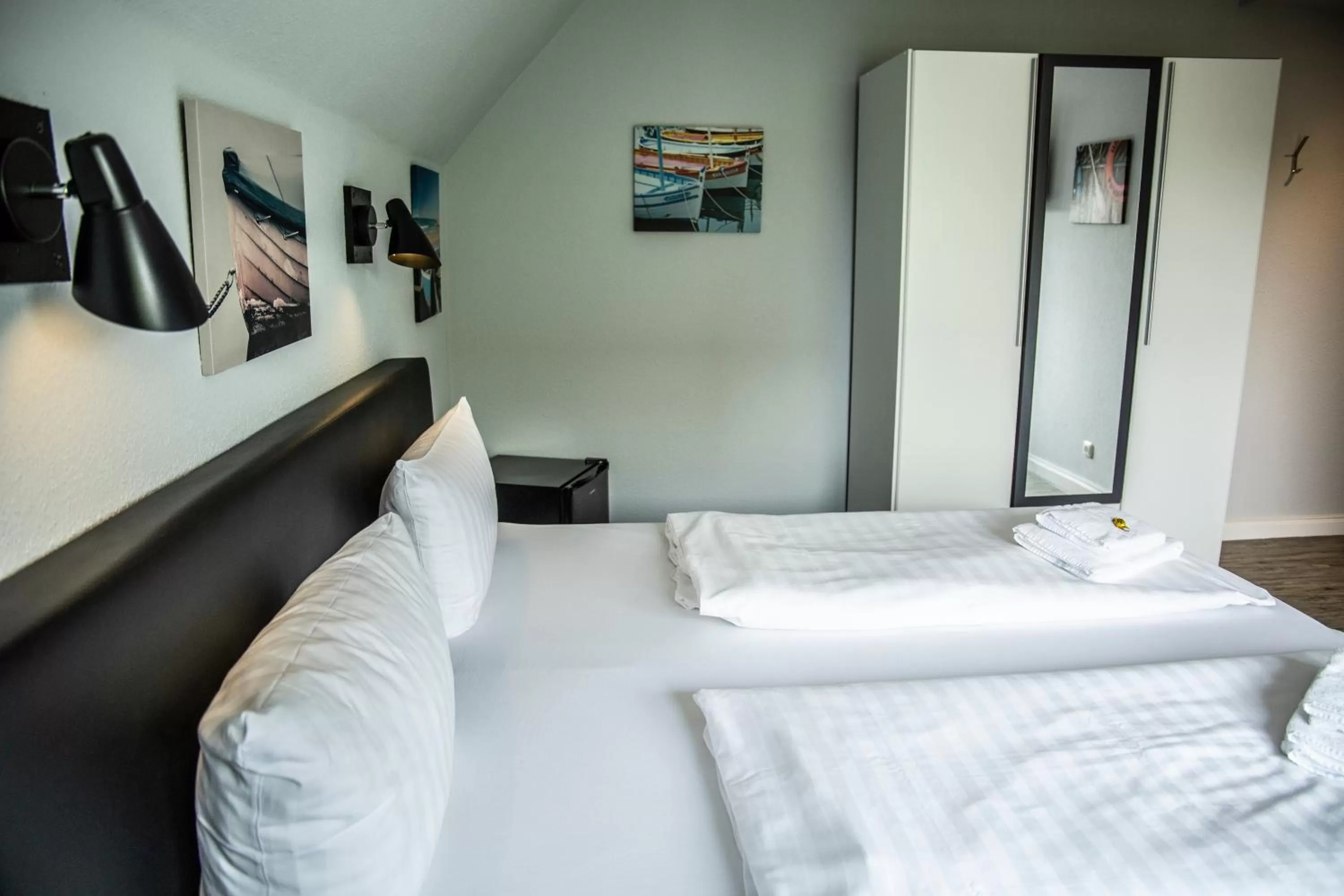 Bed in Hotel Tum Stüürmann