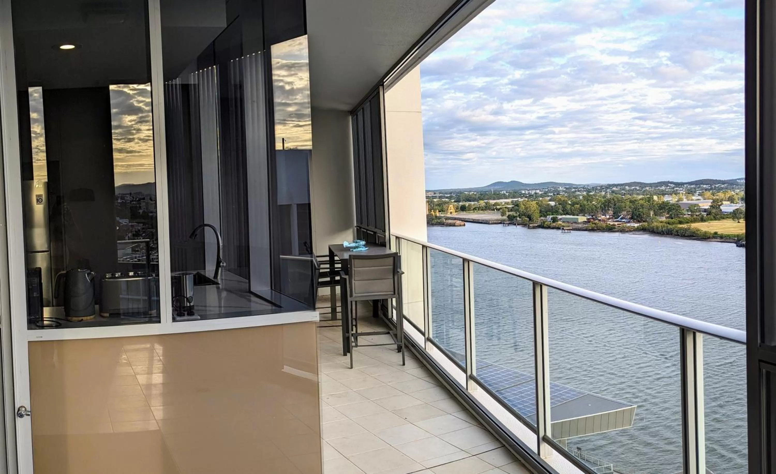 River view in Link Portside Wharf Apartment Hotel