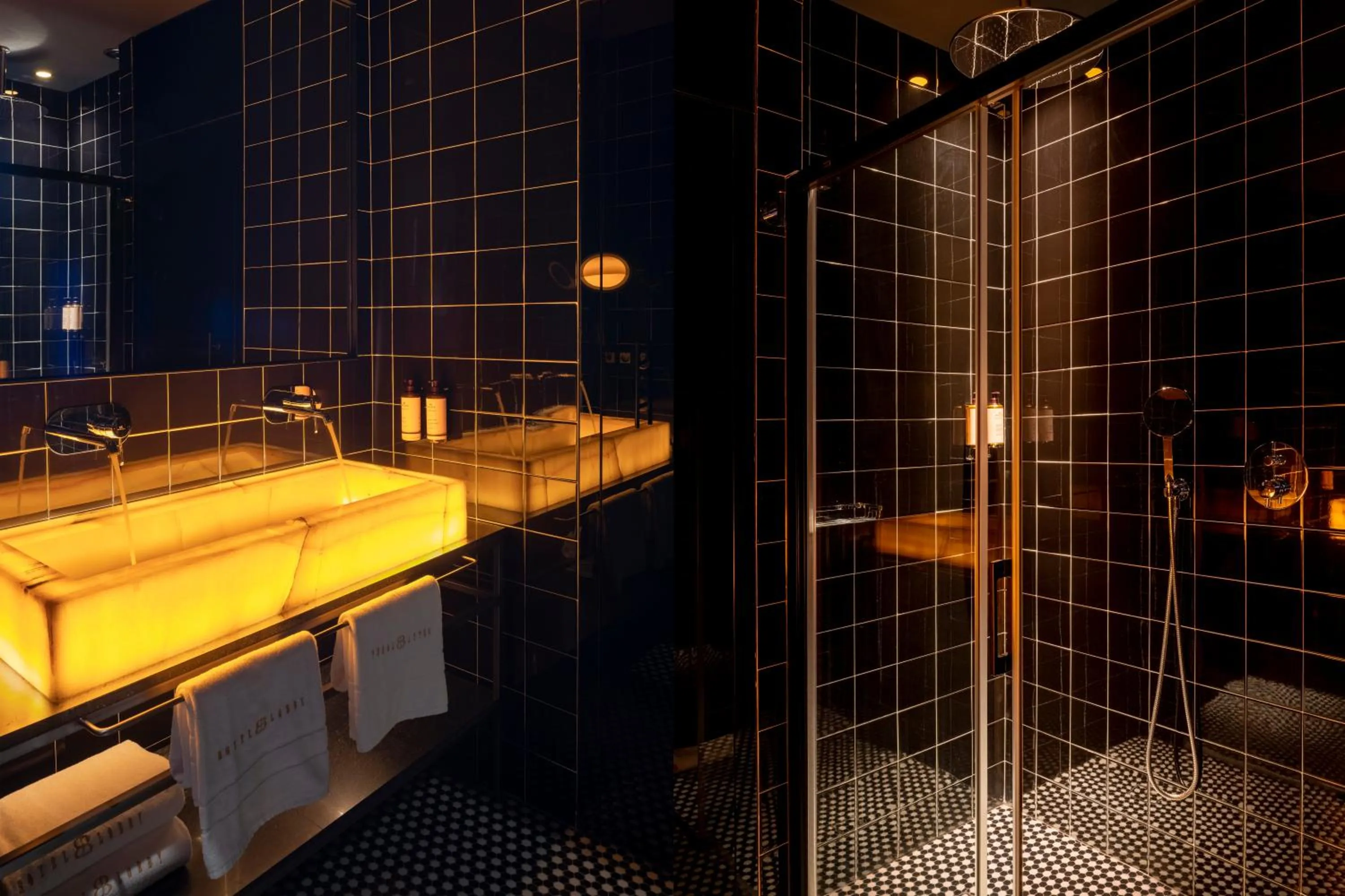 Bathroom in Hotel Lobby