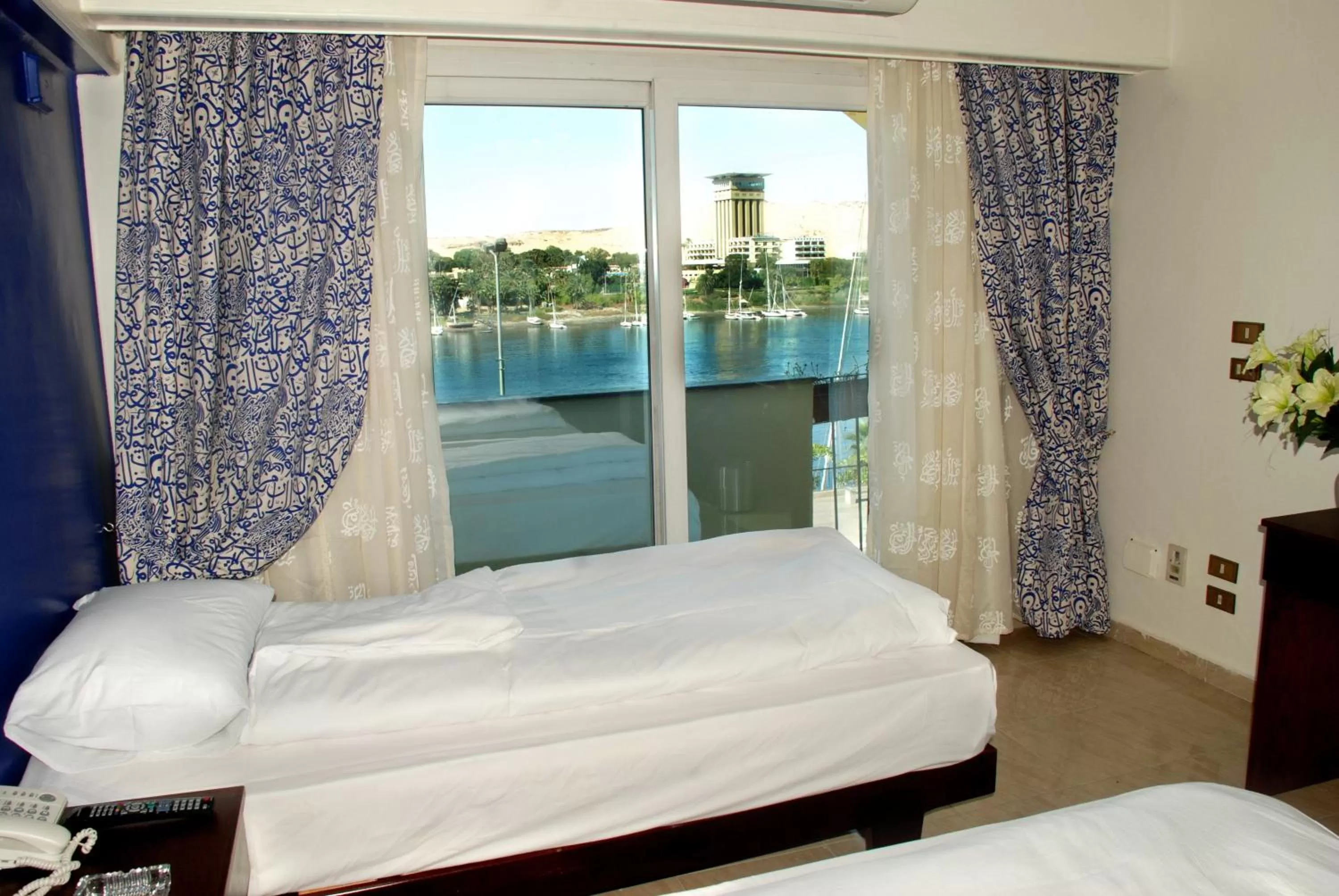 Bed in Philae Hotel Aswan